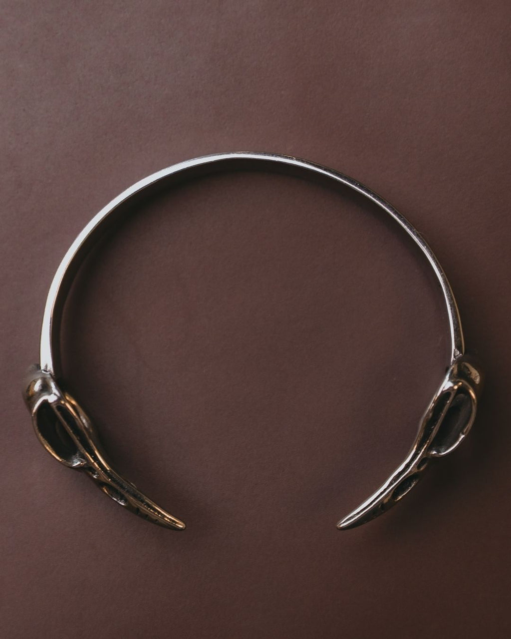 STERLING SILVER VIKING RAVEN BRACELET CUFF