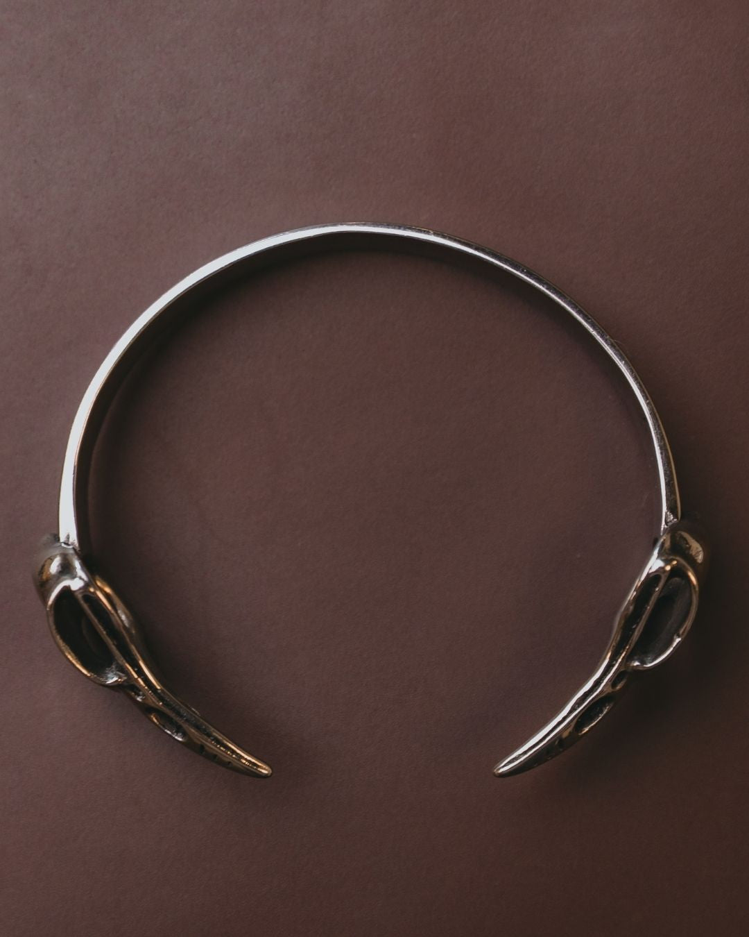 STERLING SILVER VIKING RAVEN BRACELET CUFF