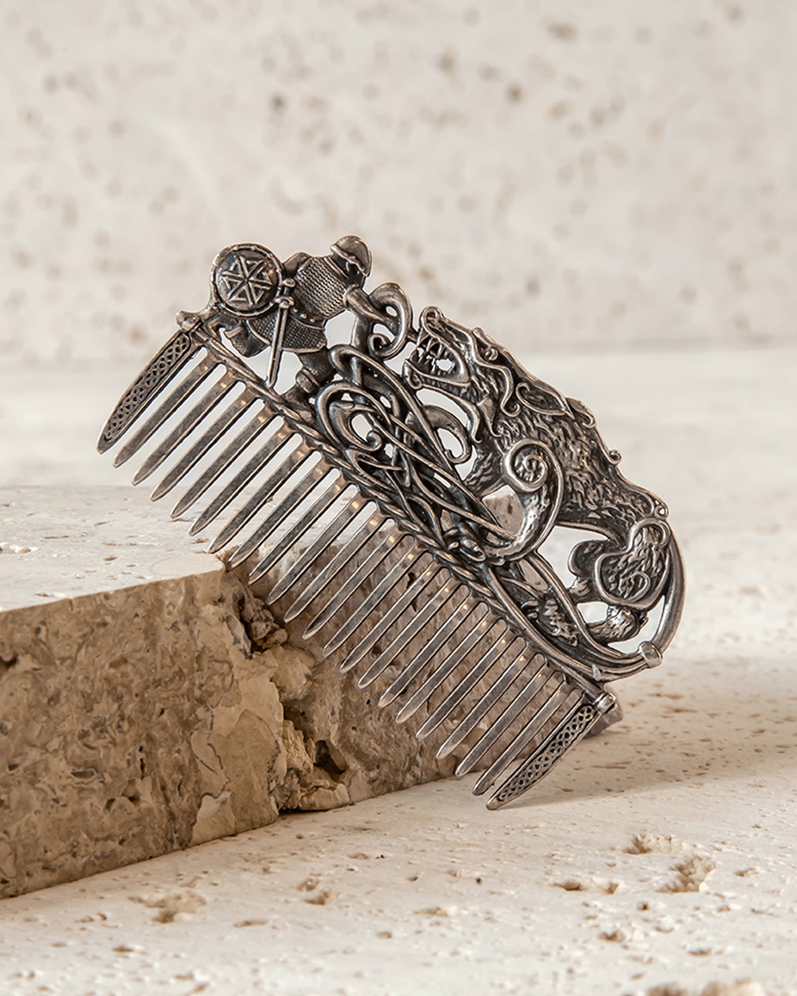 FENRIR'S BEARD COMB - STERLING SILVER