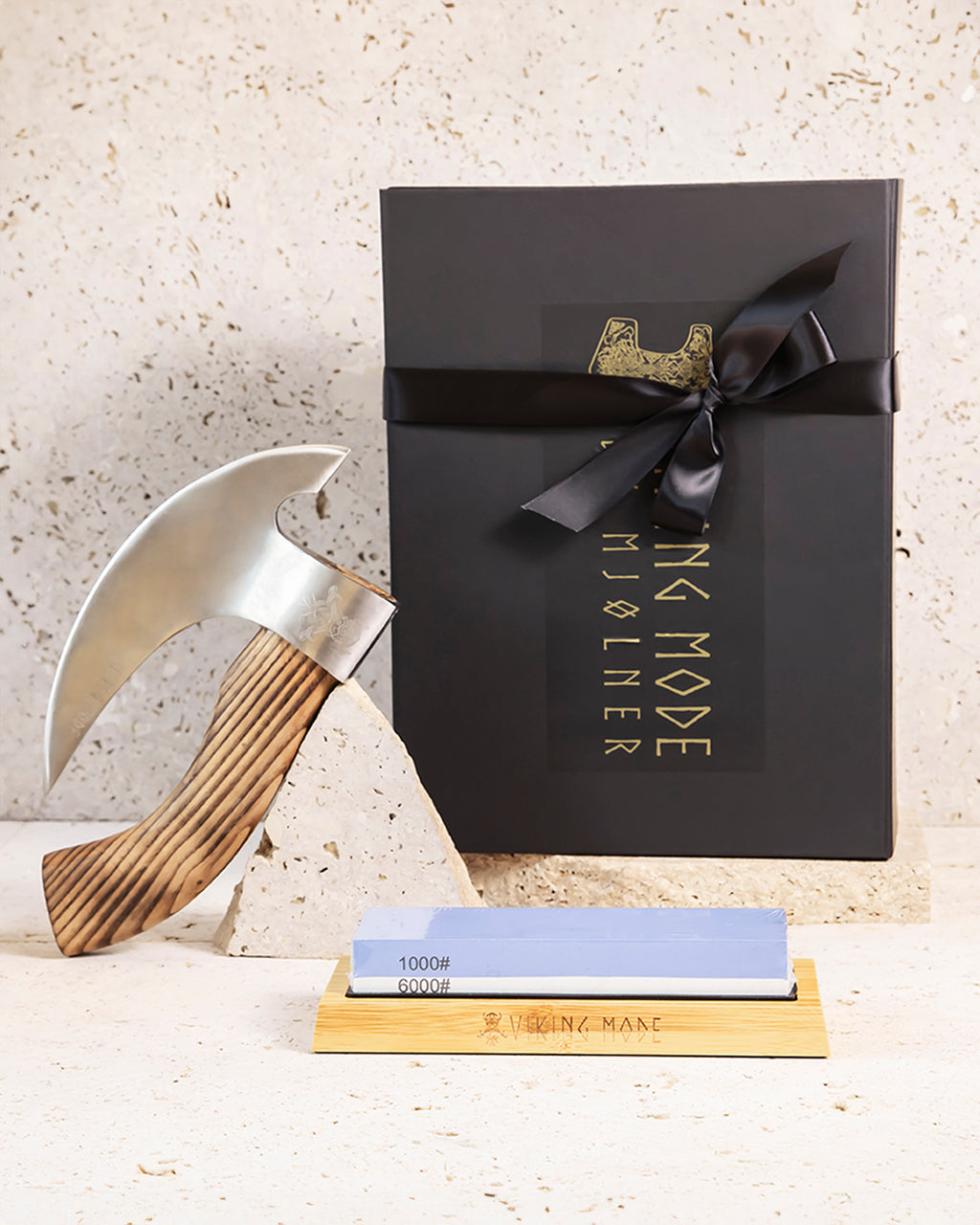 CHEF'S AXE & WHETSTONE