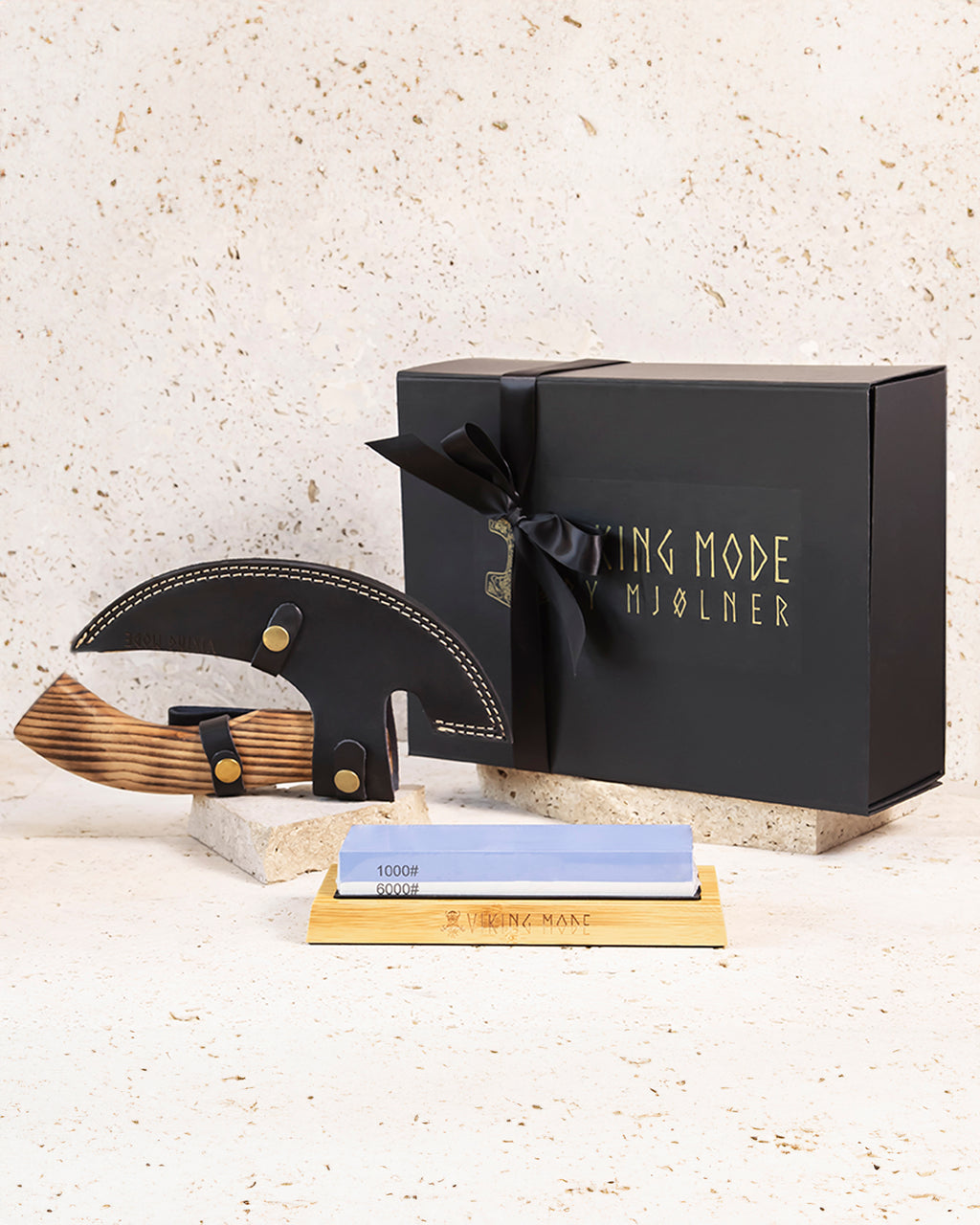 CHEF'S AXE & WHETSTONE