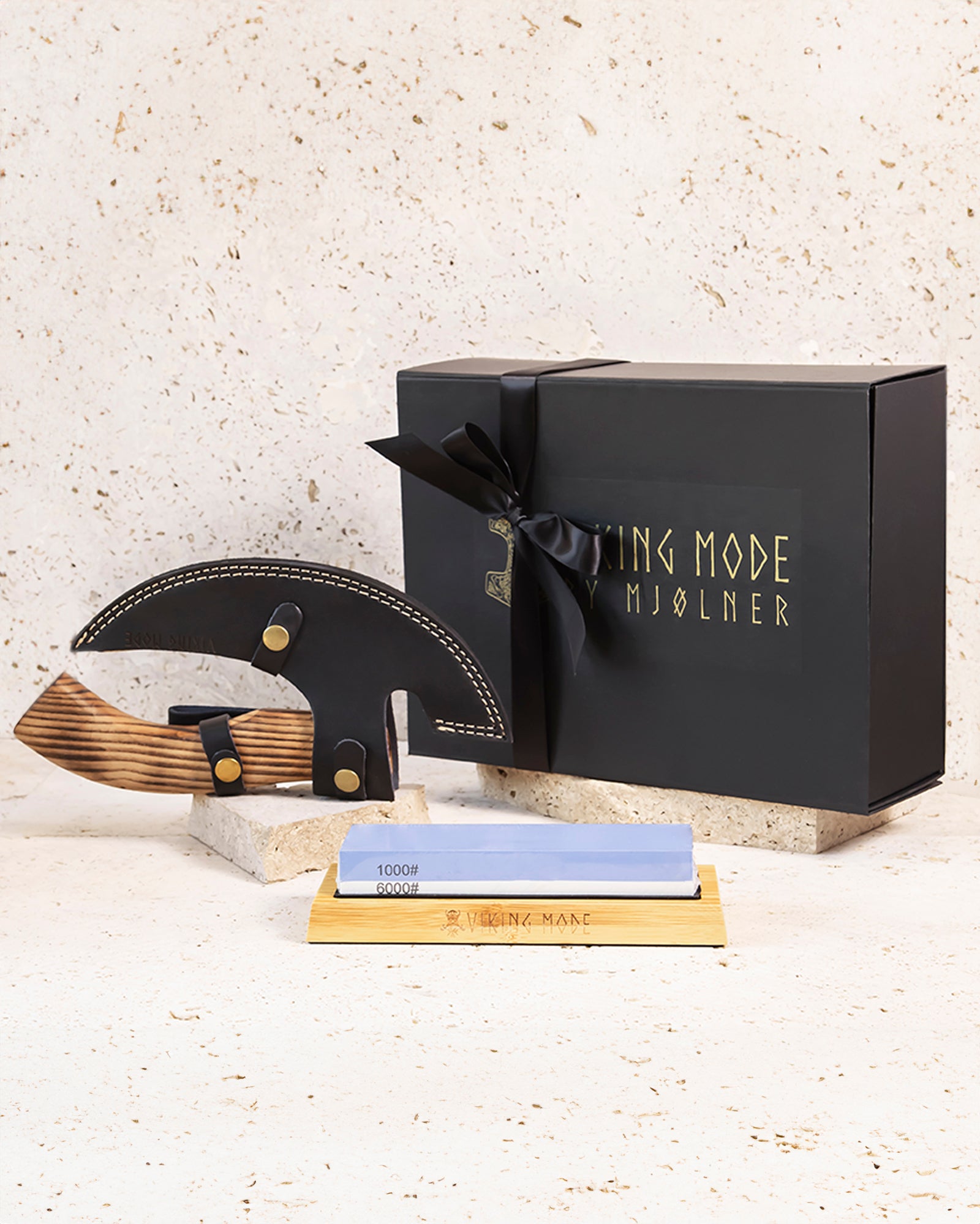 CHEF'S AXE & WHETSTONE