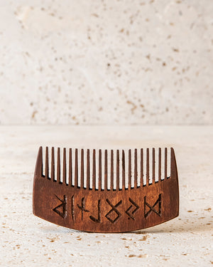 HAND CARVED BEARD COMB - CLASSIC