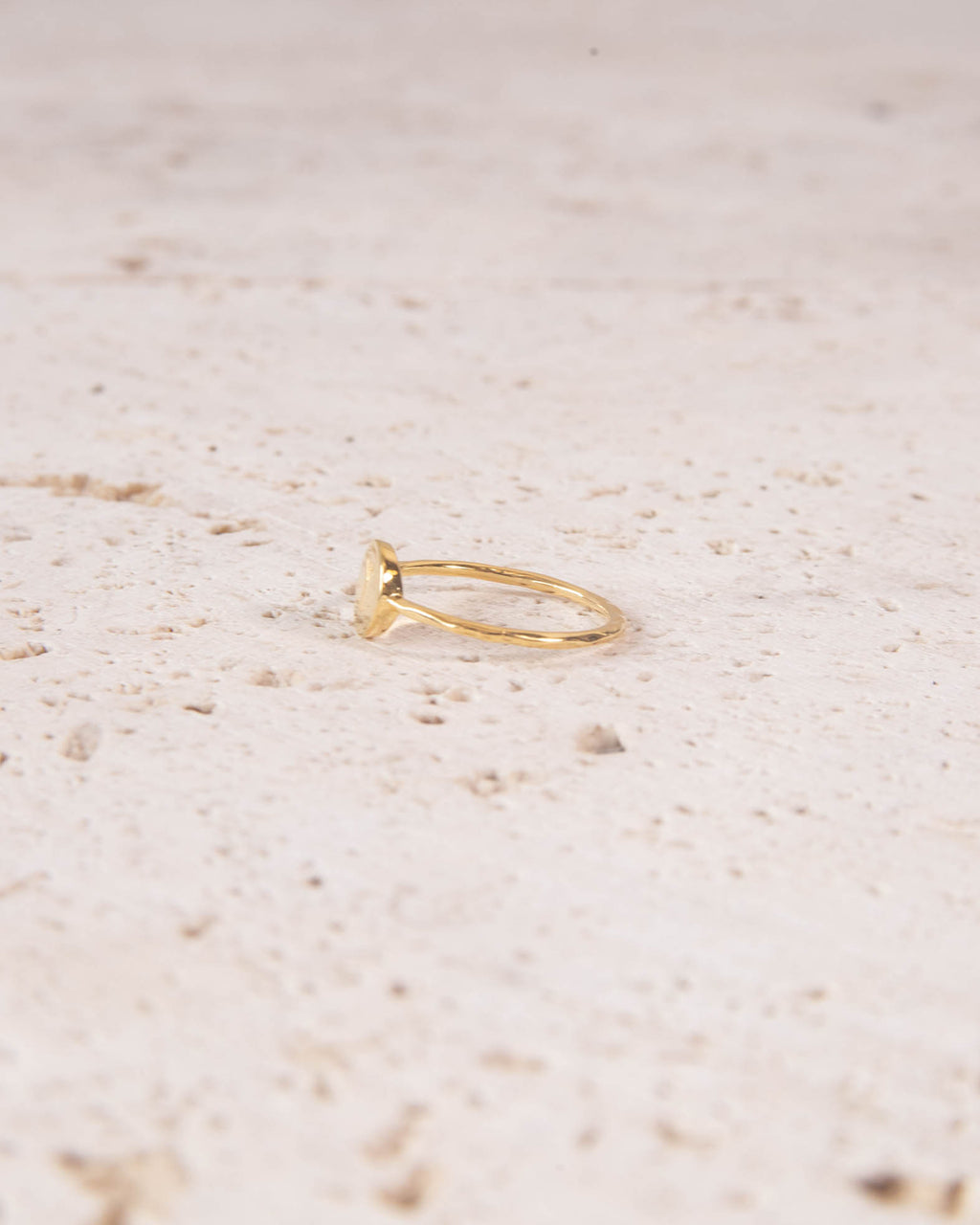 MINIMALIST 18K GOD PLATED RUNE RING
