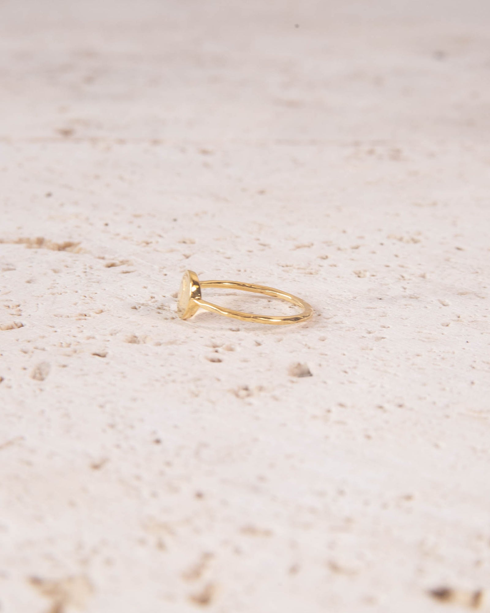 MINIMALIST 18K GOD PLATED RUNE RING