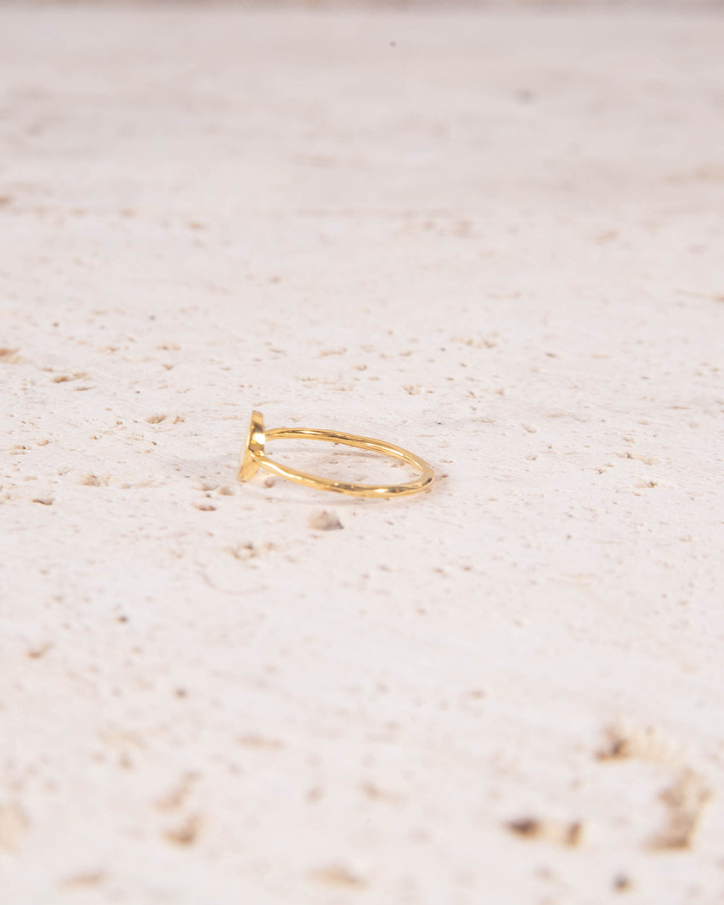 MINIMALIST 18K GOD PLATED RUNE RING