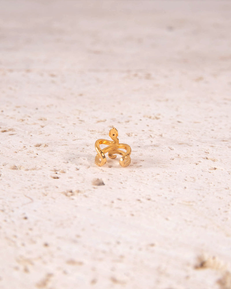 Jörmungandr 18K Gold plated Vermeil ear cuff