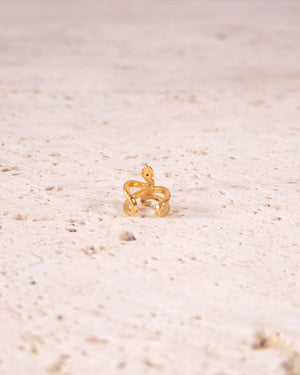 Jörmungandr 18K Gold plated Vermeil ear cuff