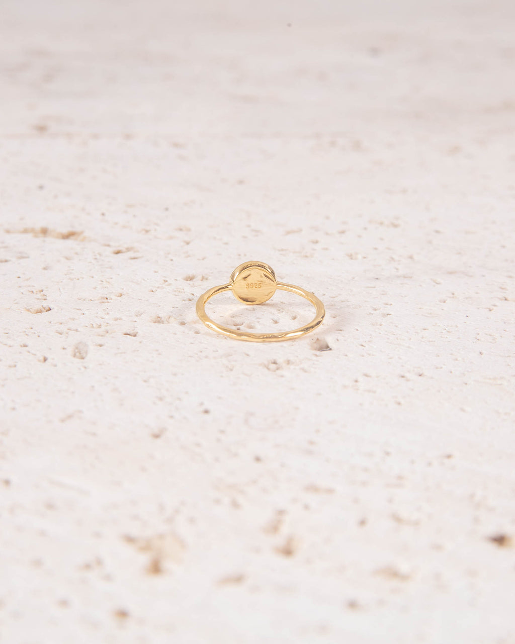 MINIMALIST 18K GOD PLATED RUNE RING