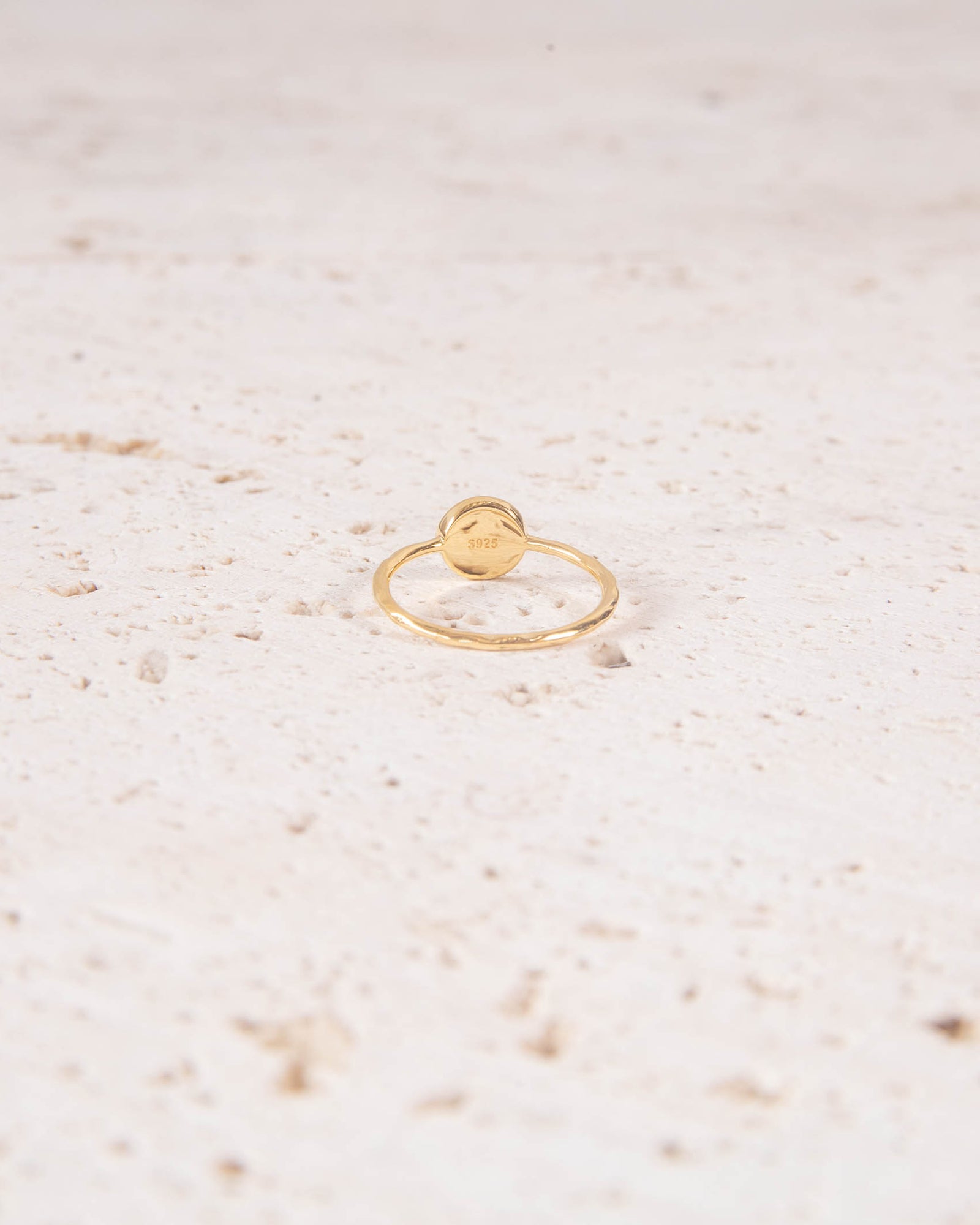 MINIMALIST 18K GOD PLATED RUNE RING