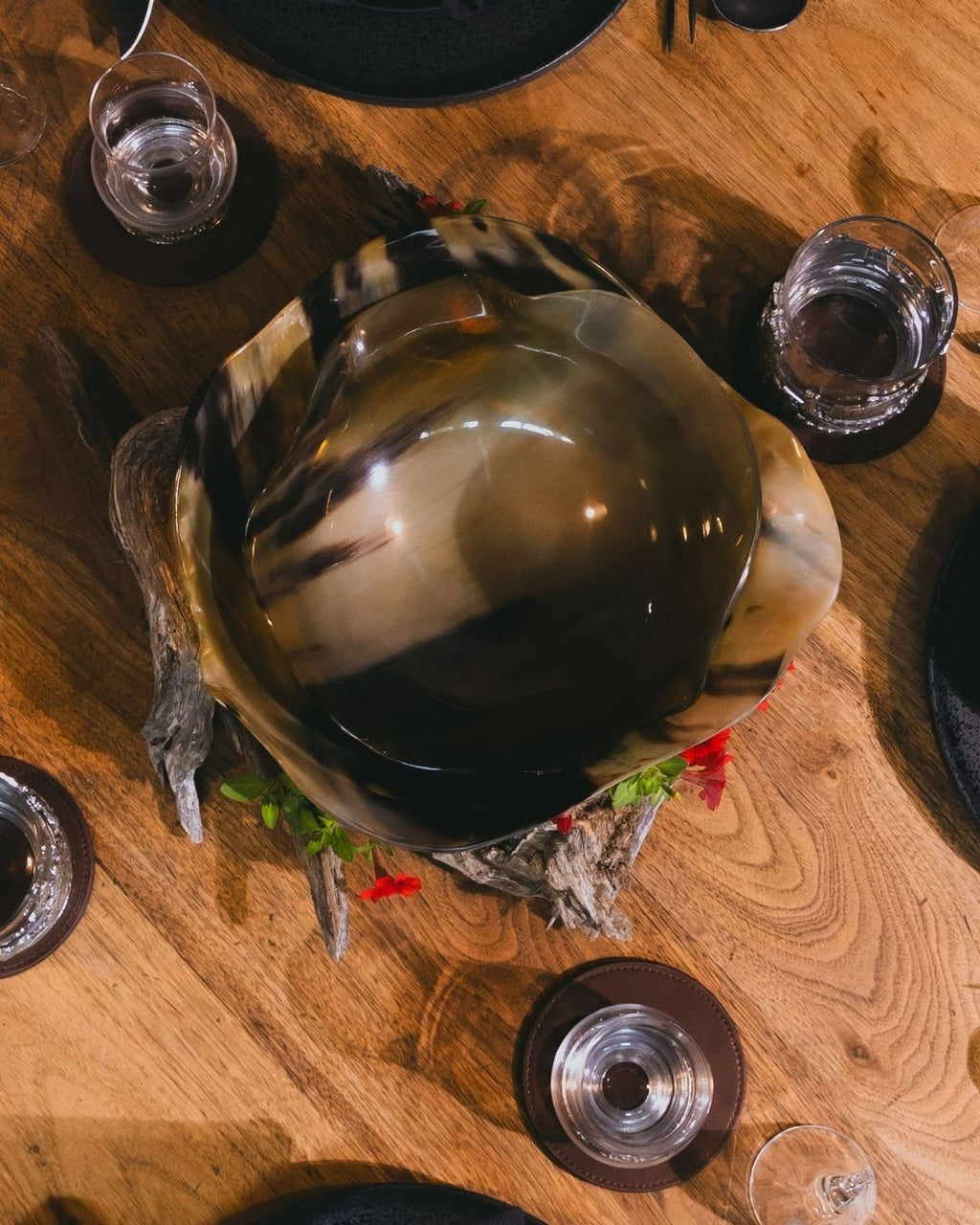 LONGHOUSE HORN BOWL SET