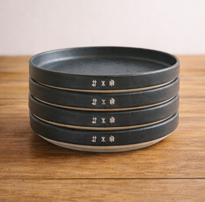 Set of 4 Ceramic Side Plates