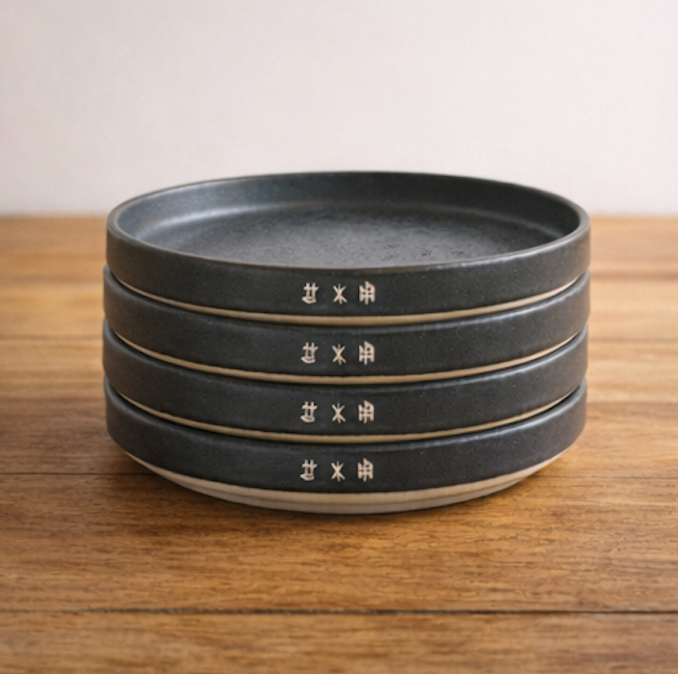 Set of 4 Ceramic Side Plates