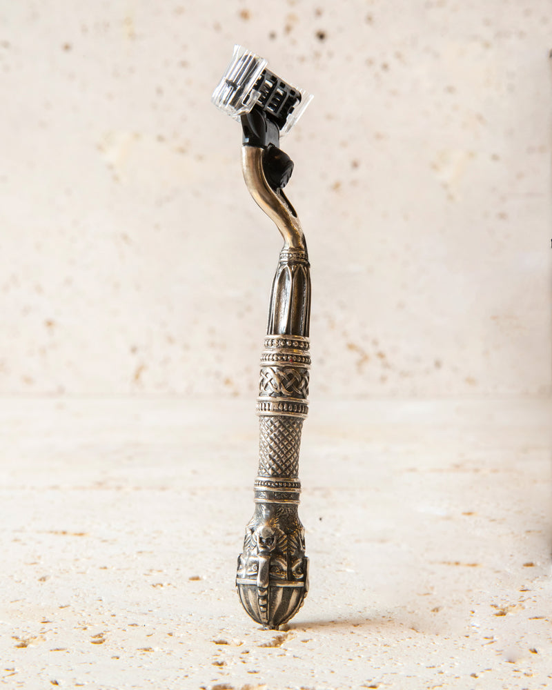 
            
                Load image into Gallery viewer, SOLID STERLING SILVER MACH 3 SHAVER
            
        
