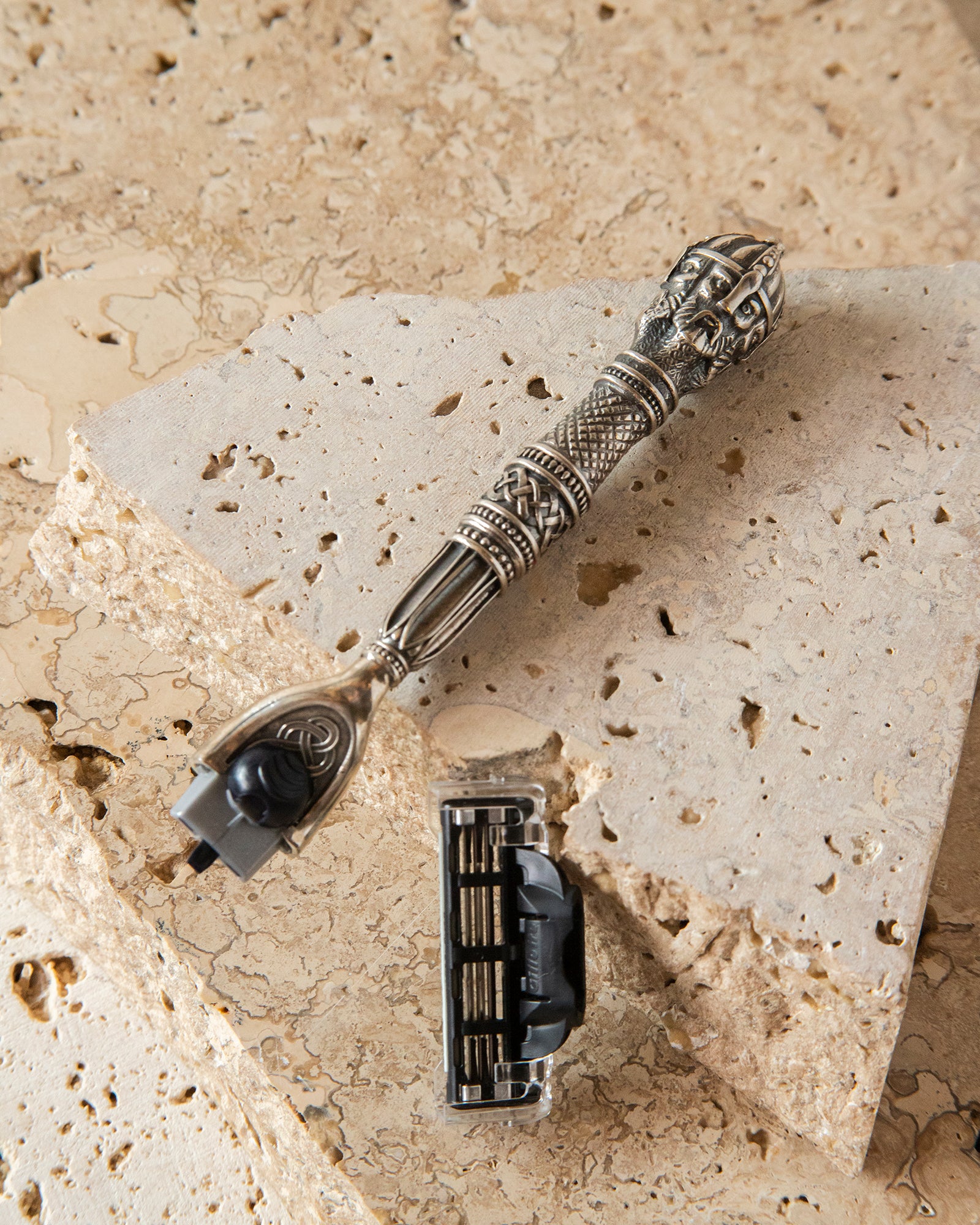 SOLID STERLING SILVER MACH 3 SHAVER