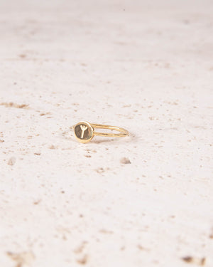 Minimalist 18k Gold Vermeil Rune Ring