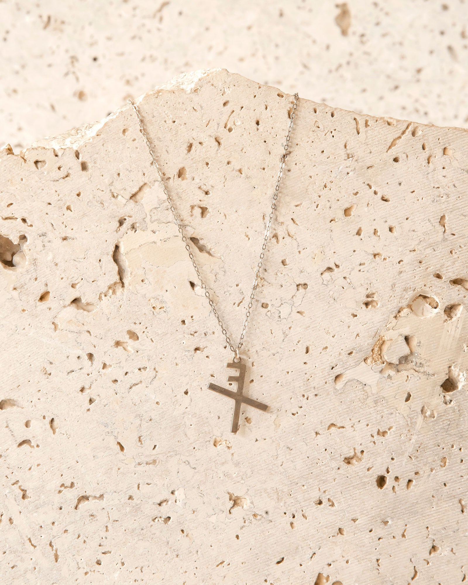 LUCK RUNE CHARM NECKLACE - S925 STERLING SILVER