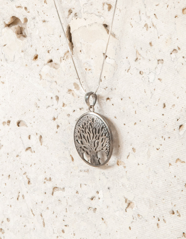 
            
                Load image into Gallery viewer, YGGDRASIL STERLING SILVER PENDANT &amp;amp; CHAIN
            
        
