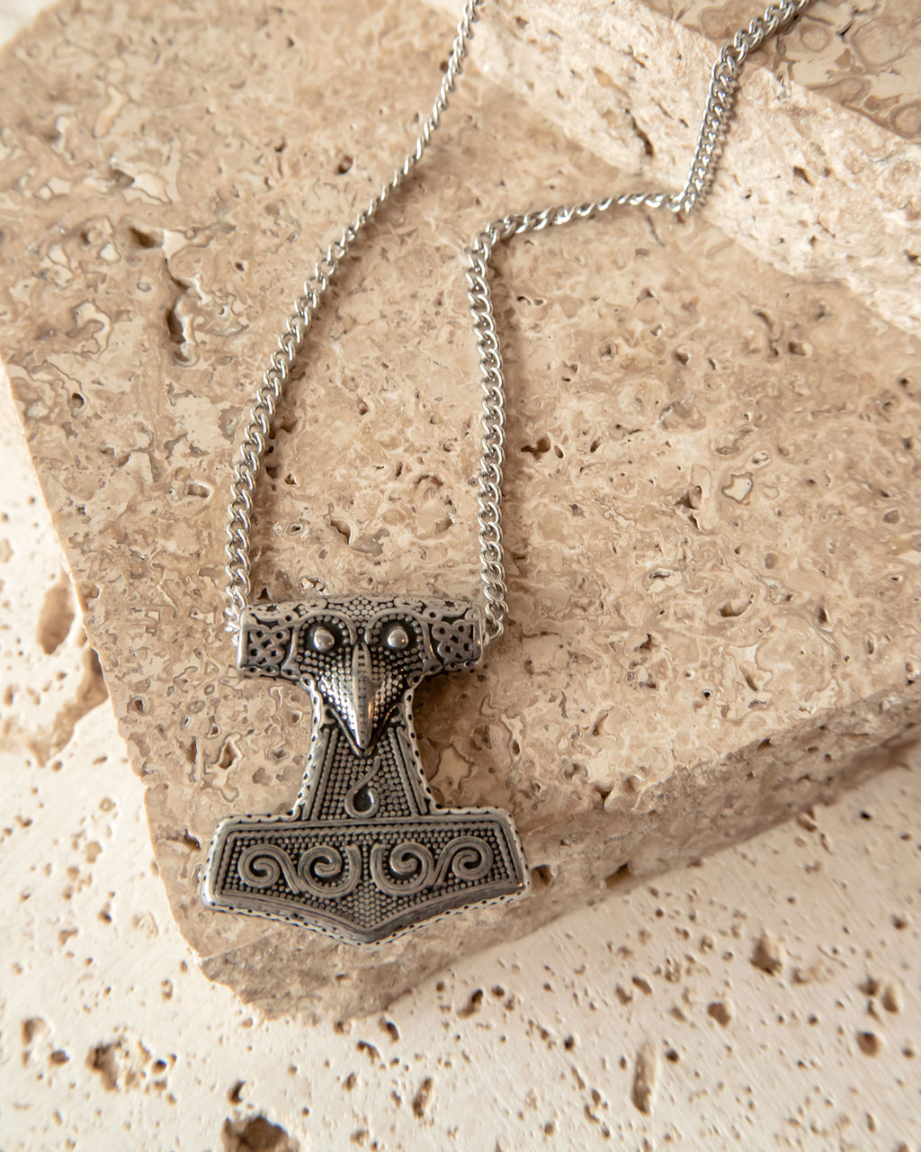 VINTAGE MJØLNER NECKLACE - SILVER