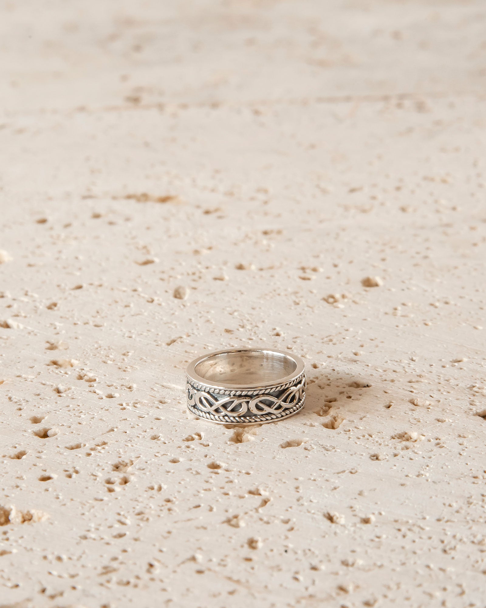 CELTIC WEAVE RING - STERLING SILVER