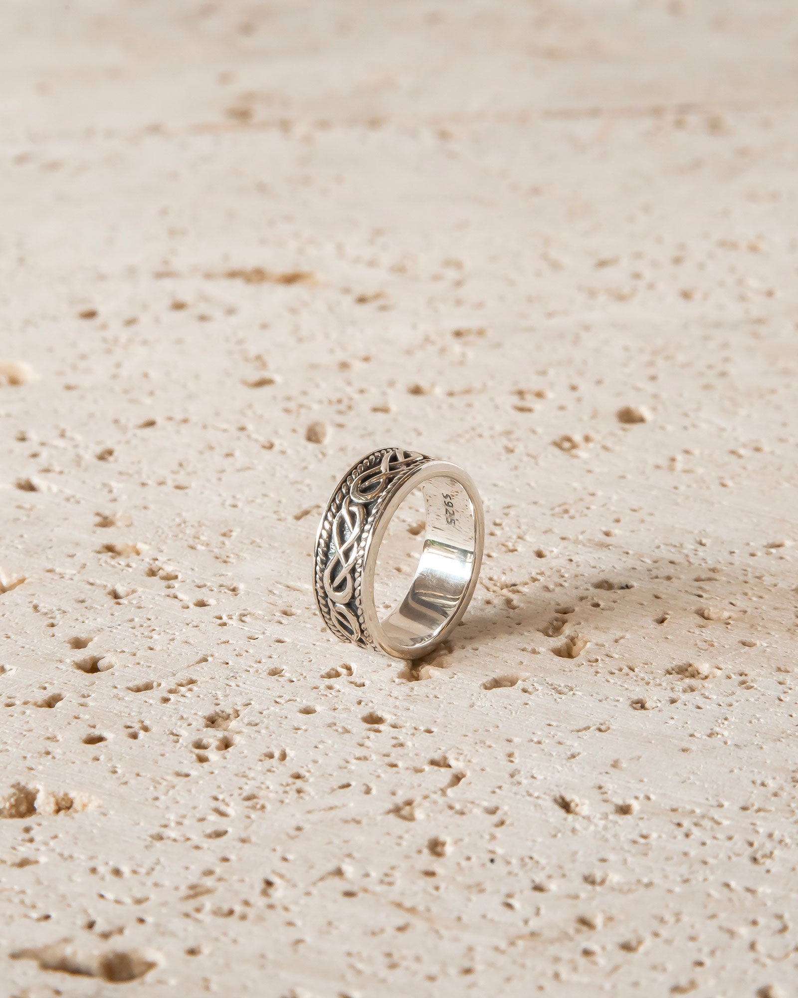 CELTIC WEAVE RING - STERLING SILVER