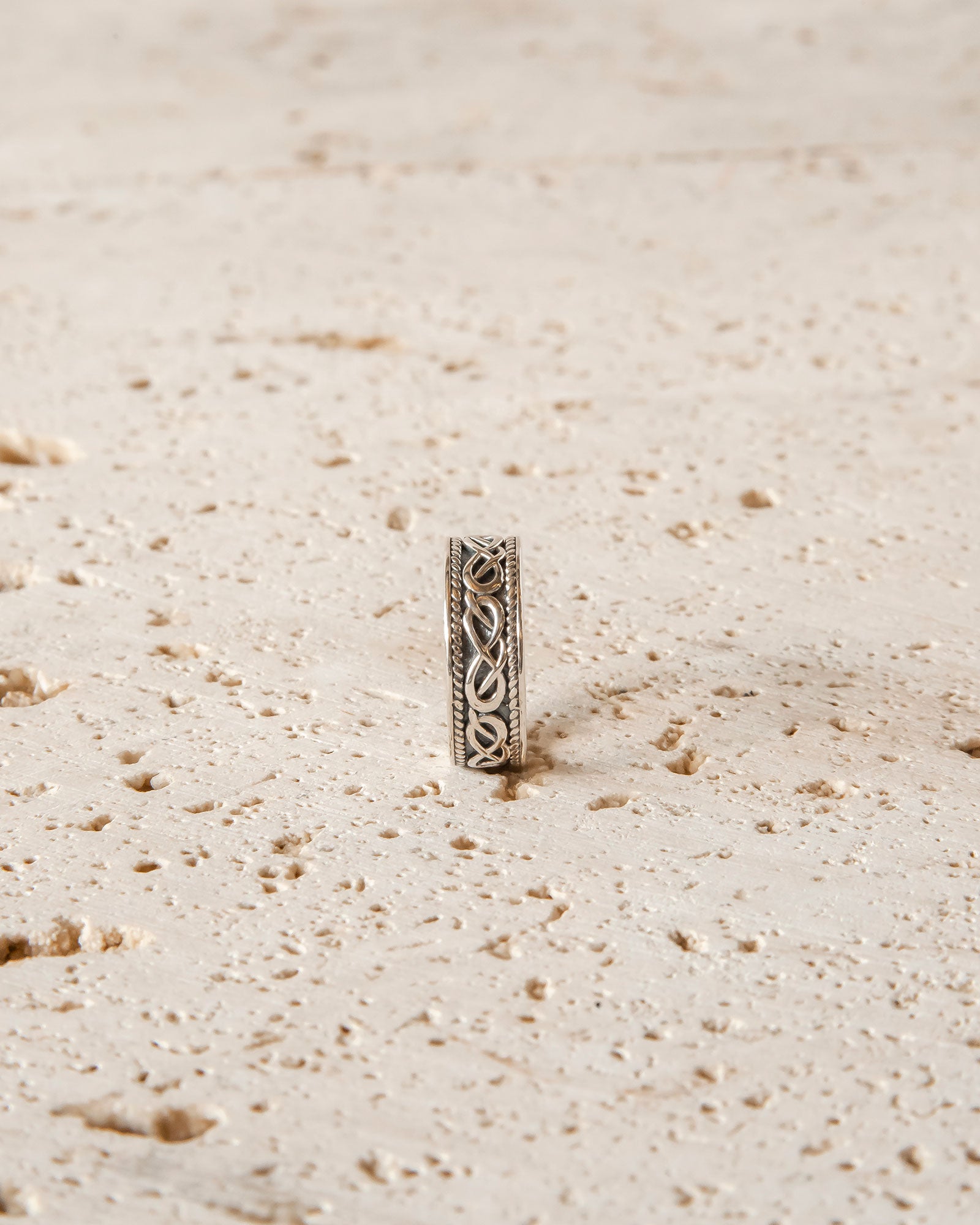 CELTIC WEAVE RING - STERLING SILVER