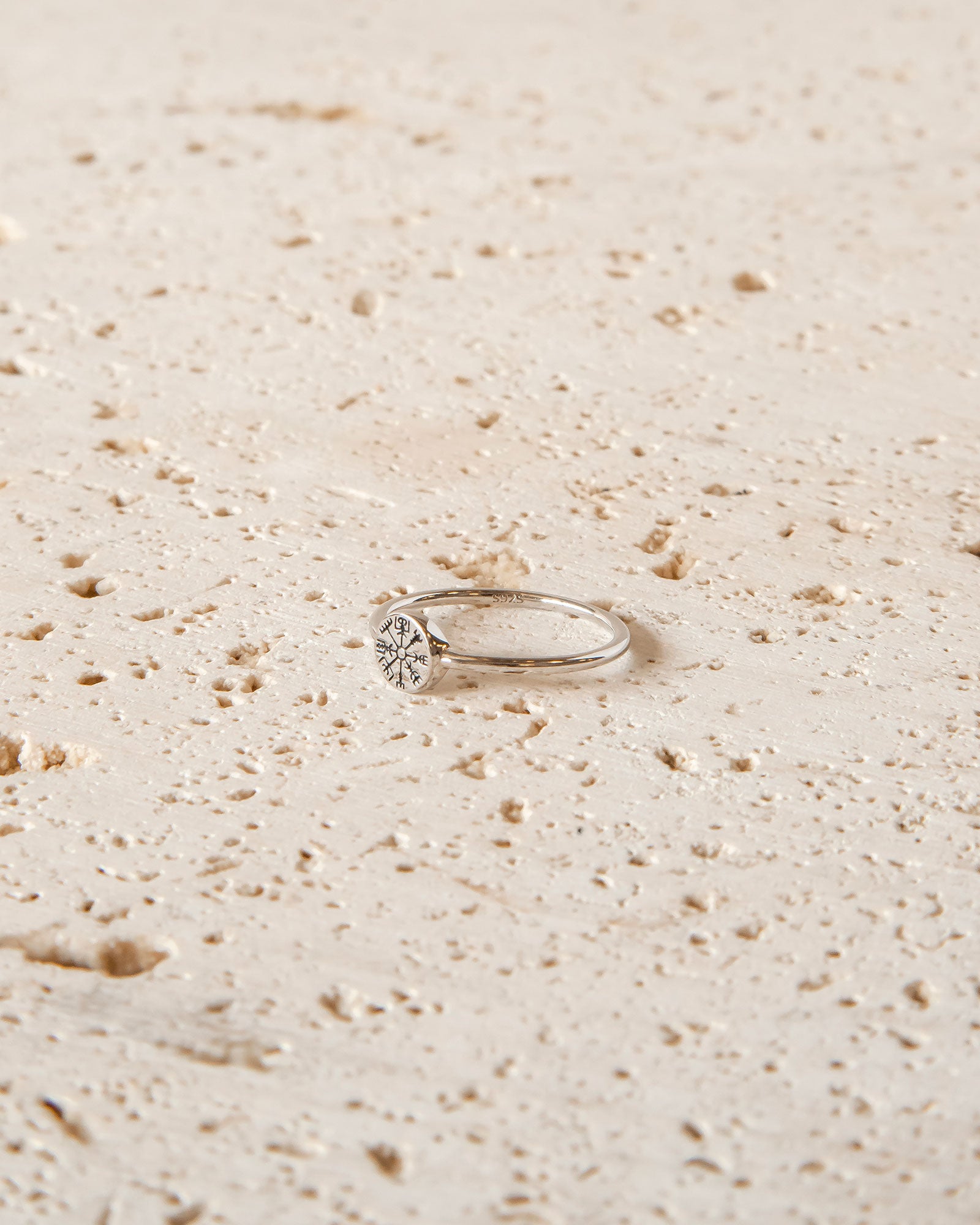 MINIMALIST STERLING SILVER VEGVISIR RING
