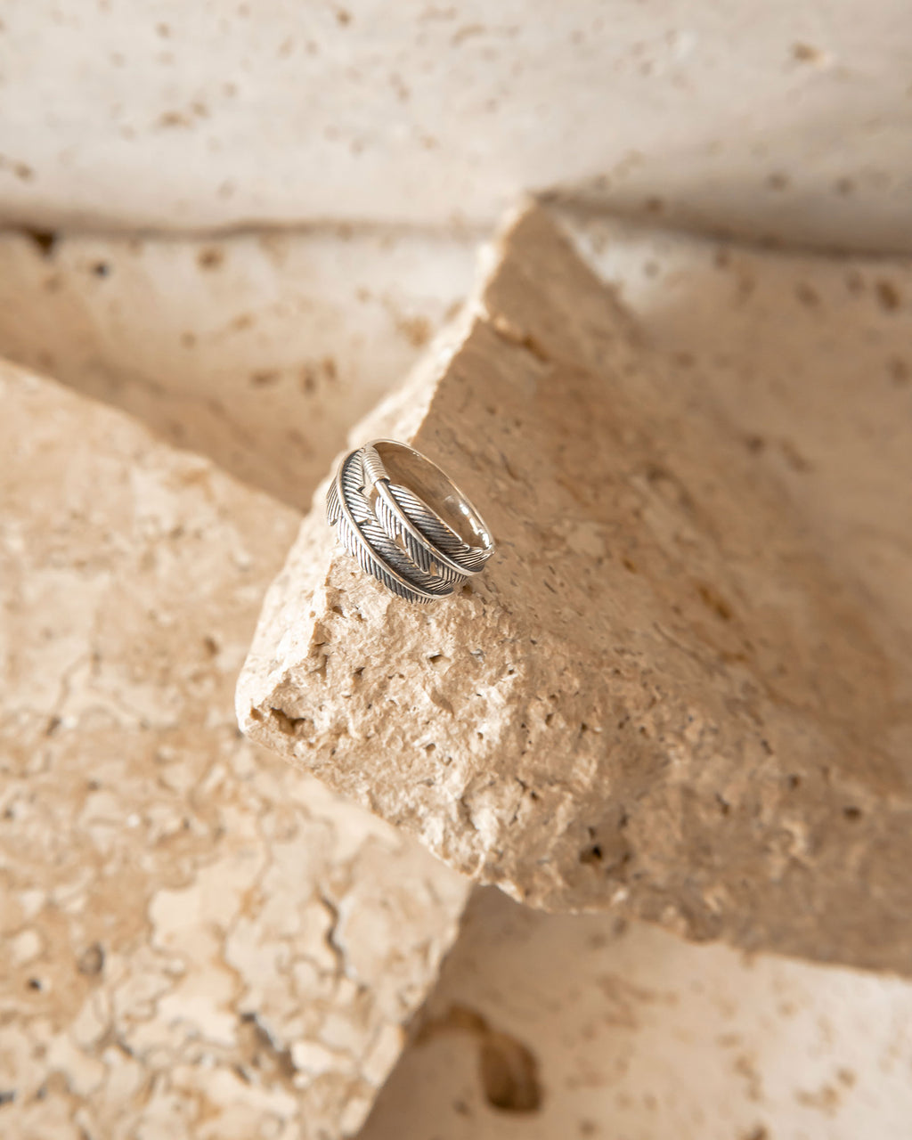 RAVEN'S FEATHER RING