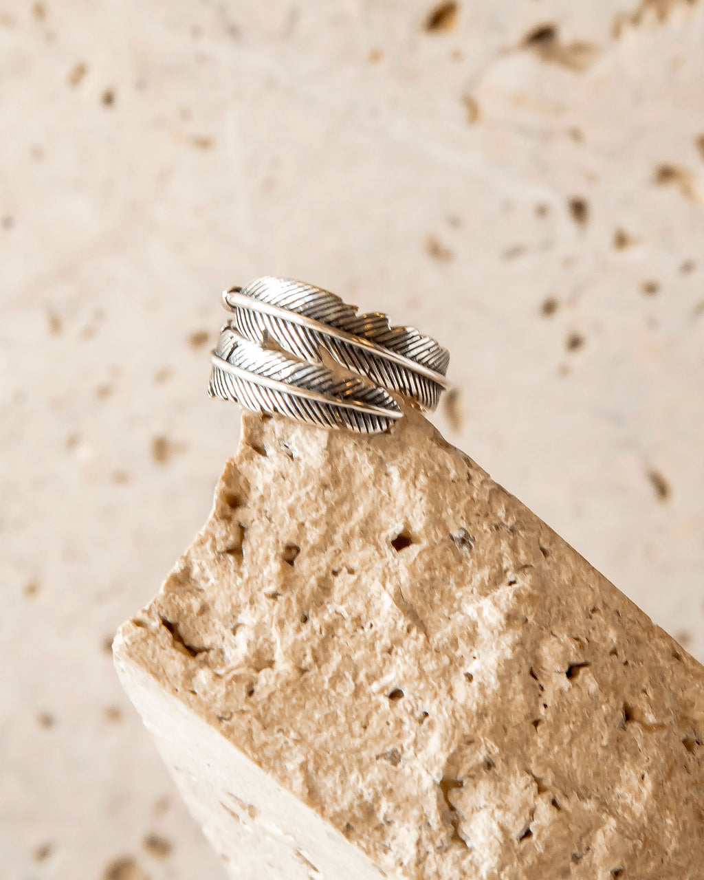 RAVEN'S FEATHER RING