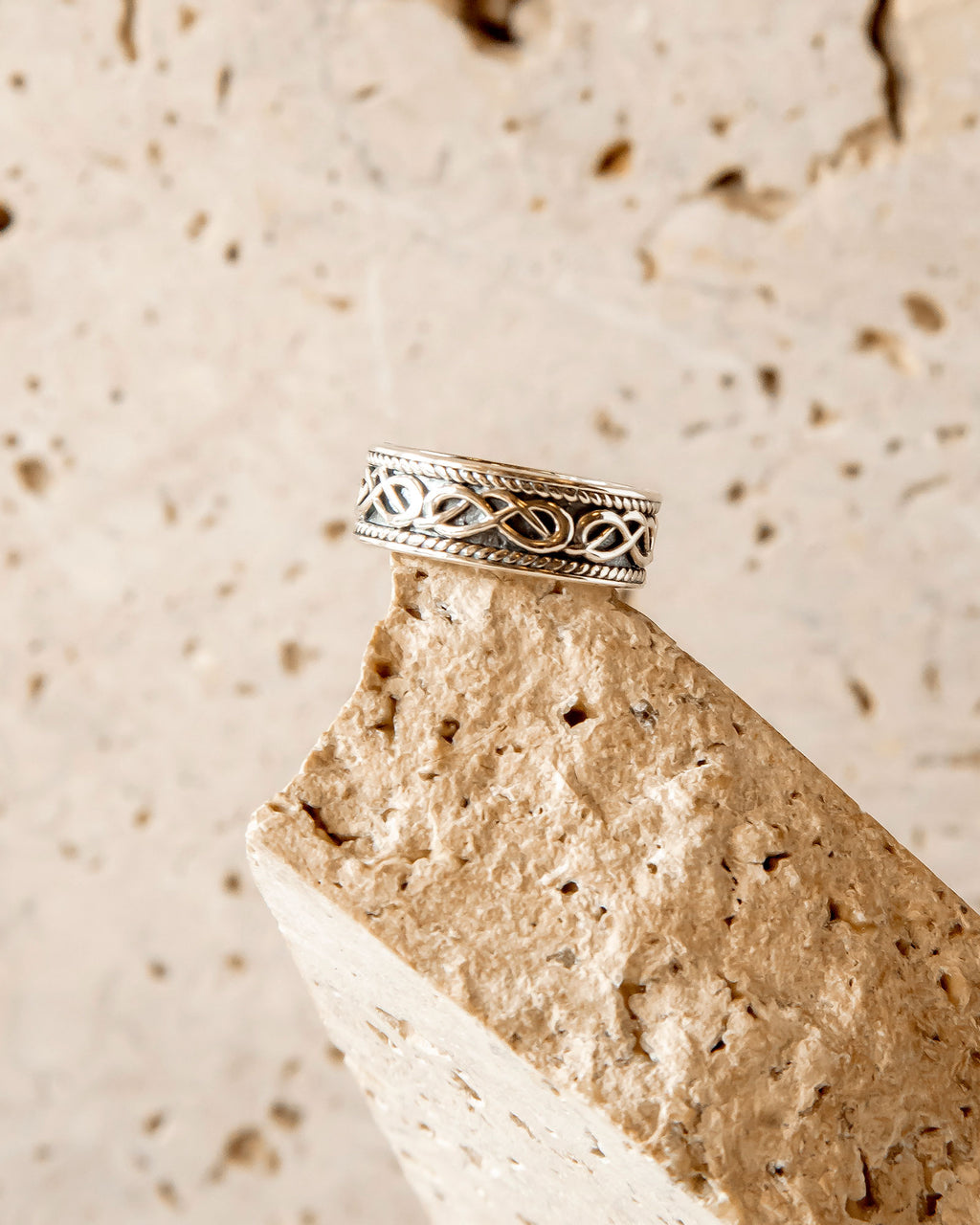 CELTIC WEAVE RING - STERLING SILVER