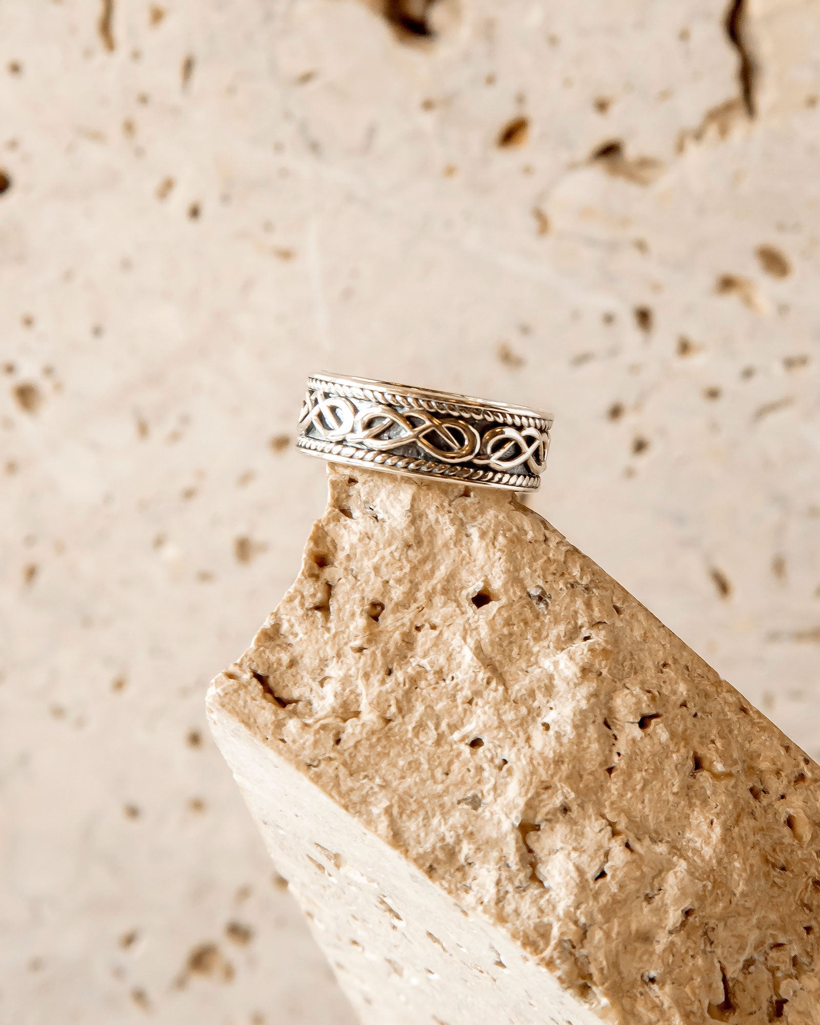CELTIC WEAVE RING - STERLING SILVER