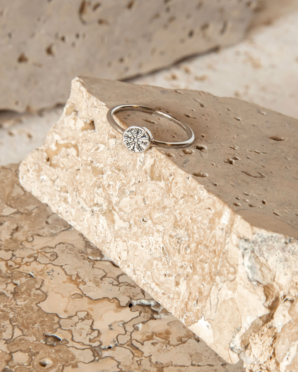 MINIMALIST STERLING SILVER VEGVISIR RING
