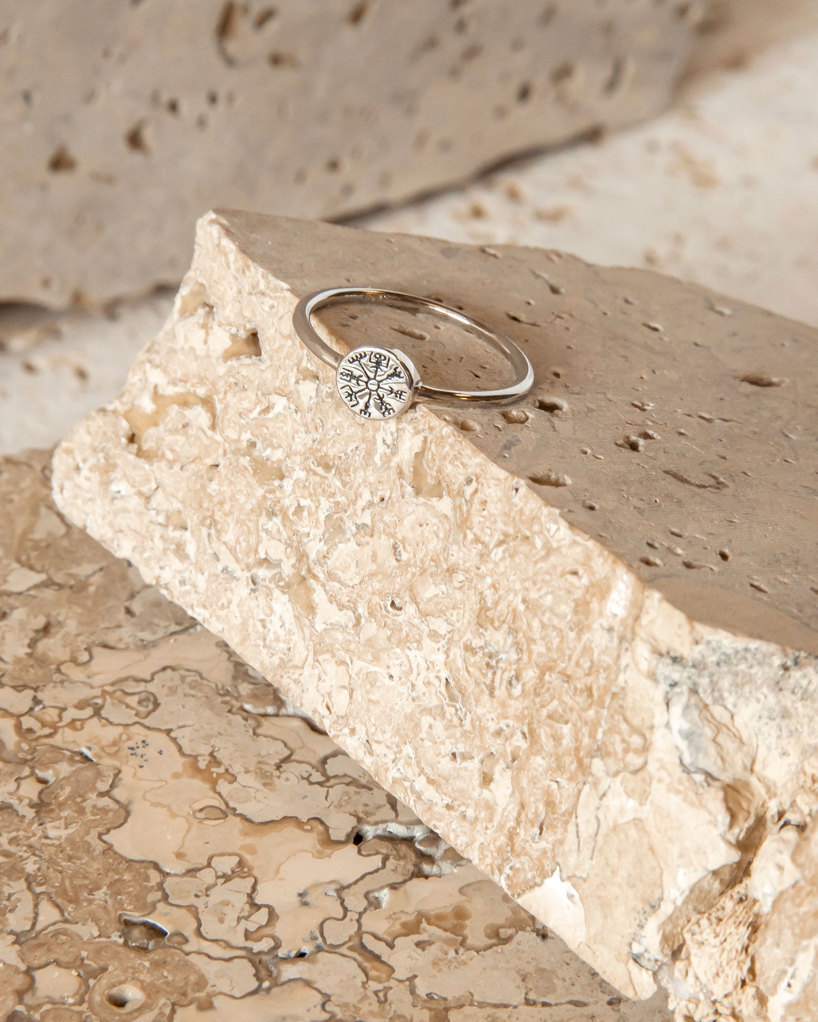 MINIMALIST STERLING SILVER VEGVISIR RING