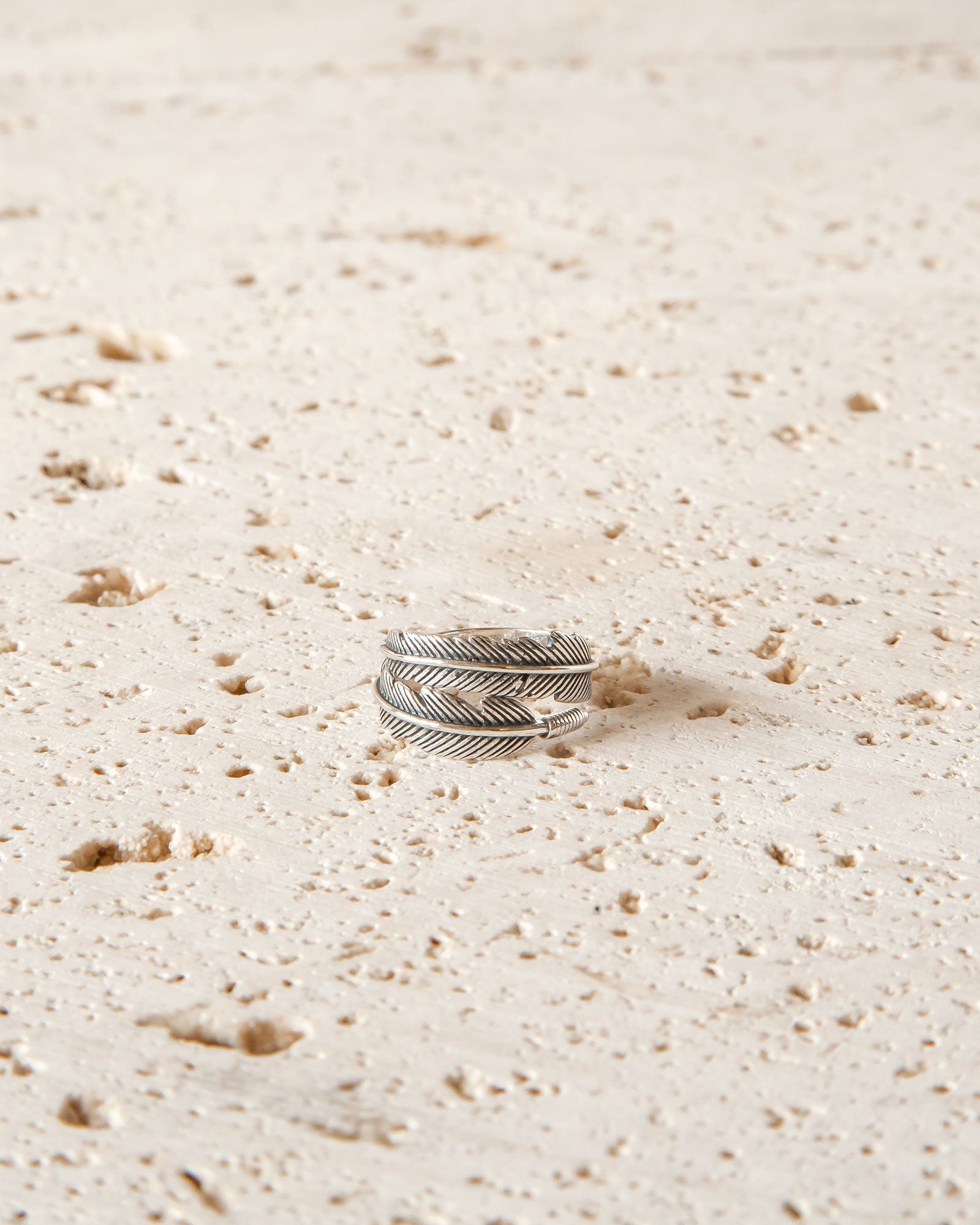 RAVEN'S FEATHER RING