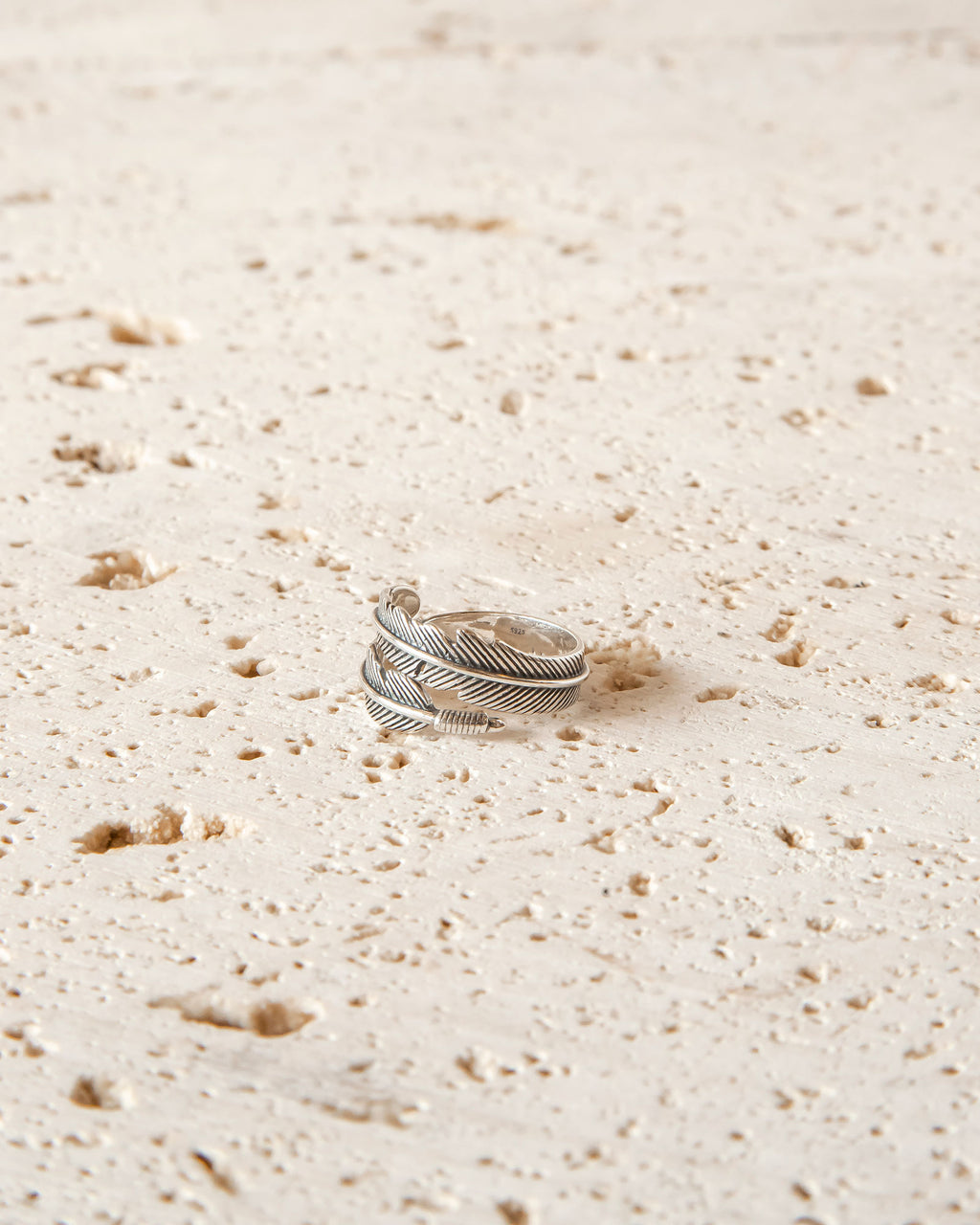 RAVEN'S FEATHER RING