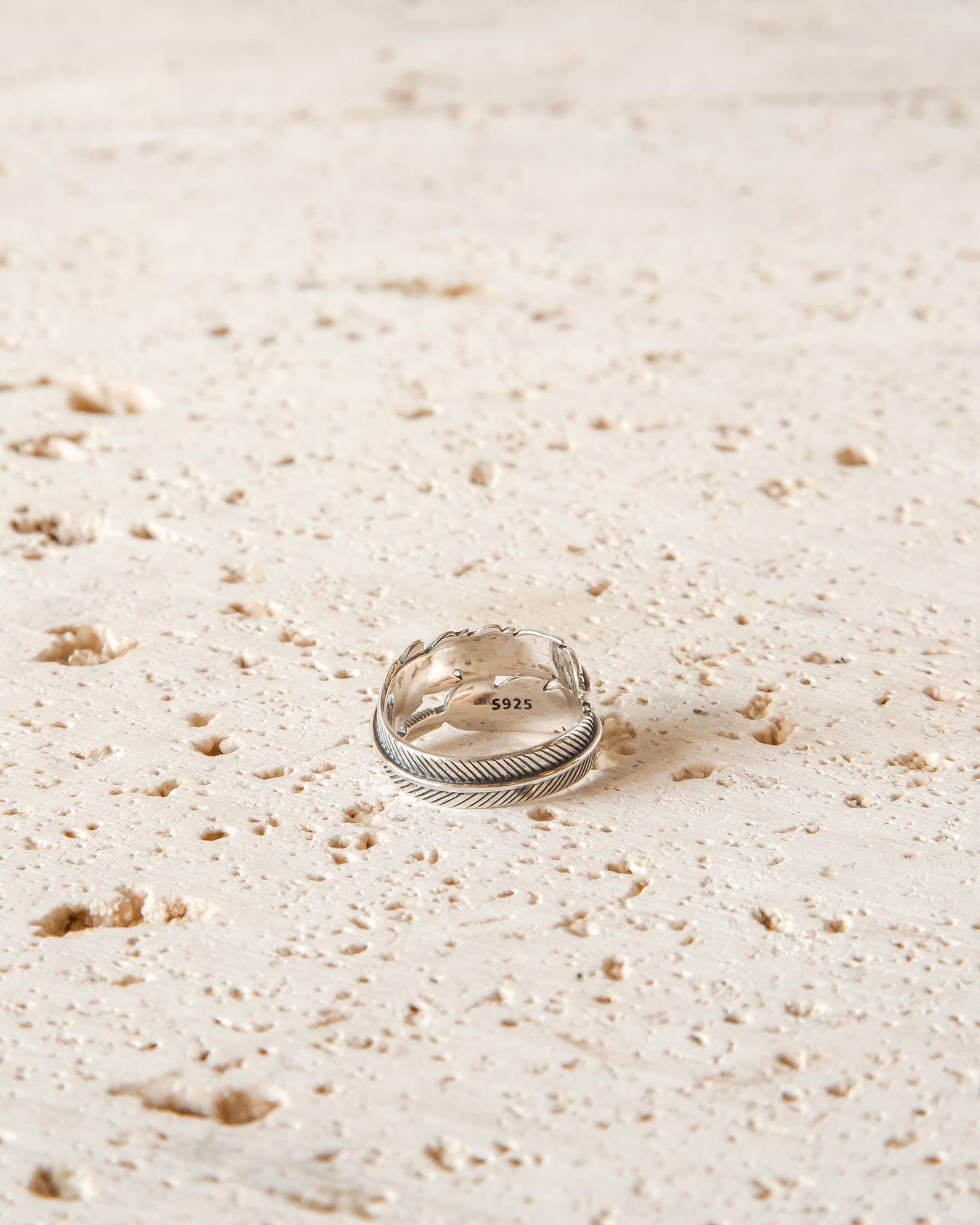 RAVEN'S FEATHER RING