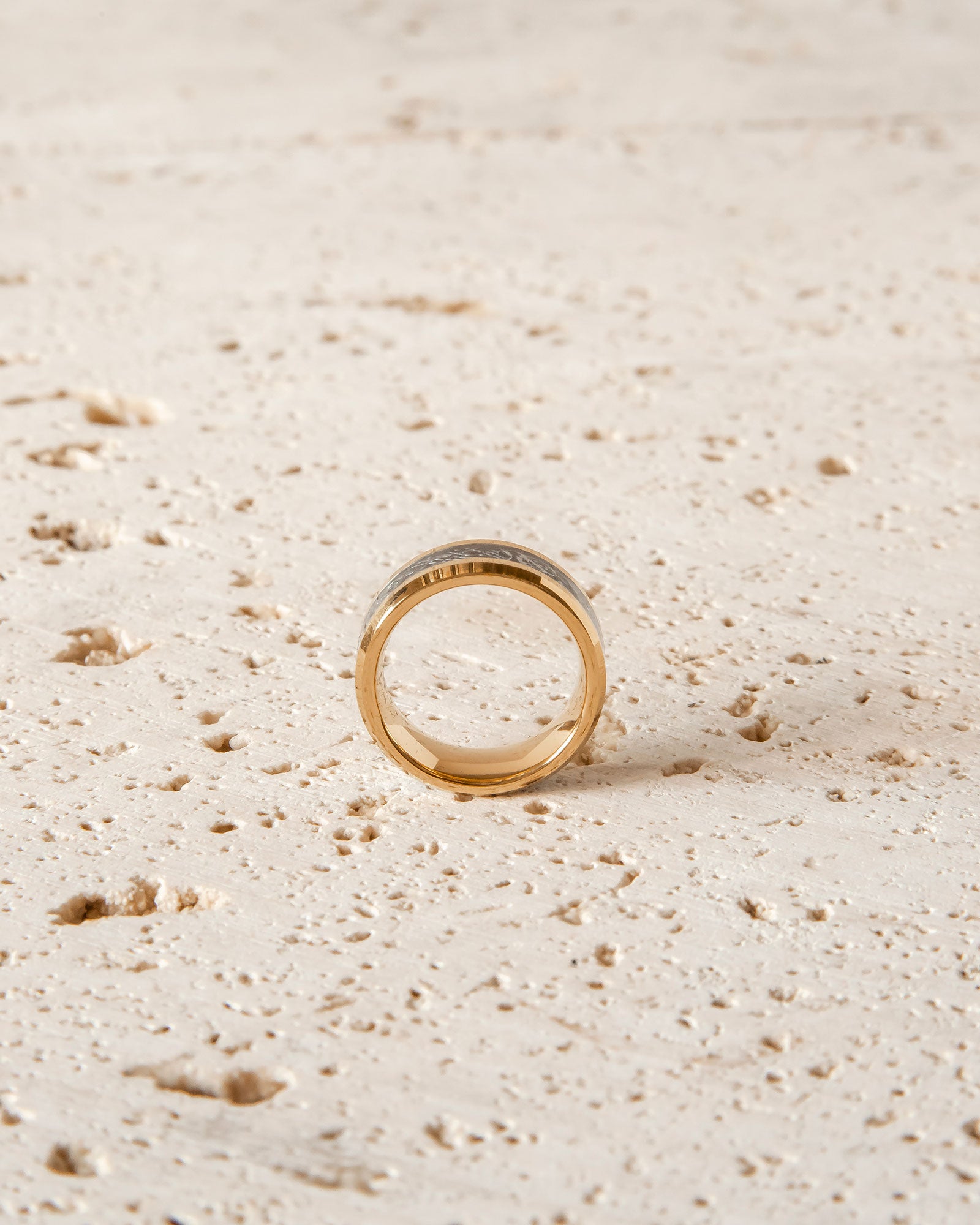 GOLD & BLACK TUNGSTEN RING