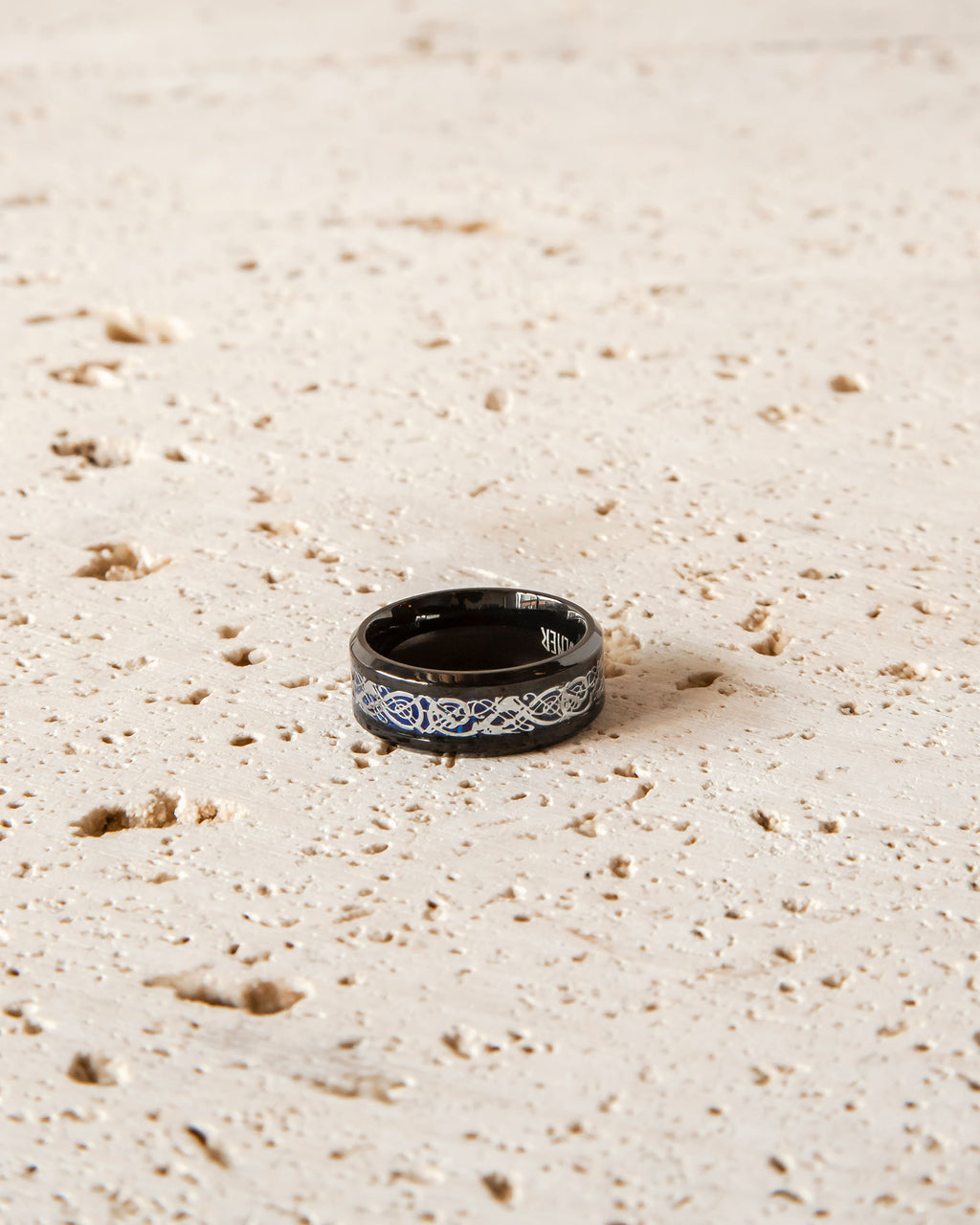 BLACK & SILVER TUNGSTEN RING