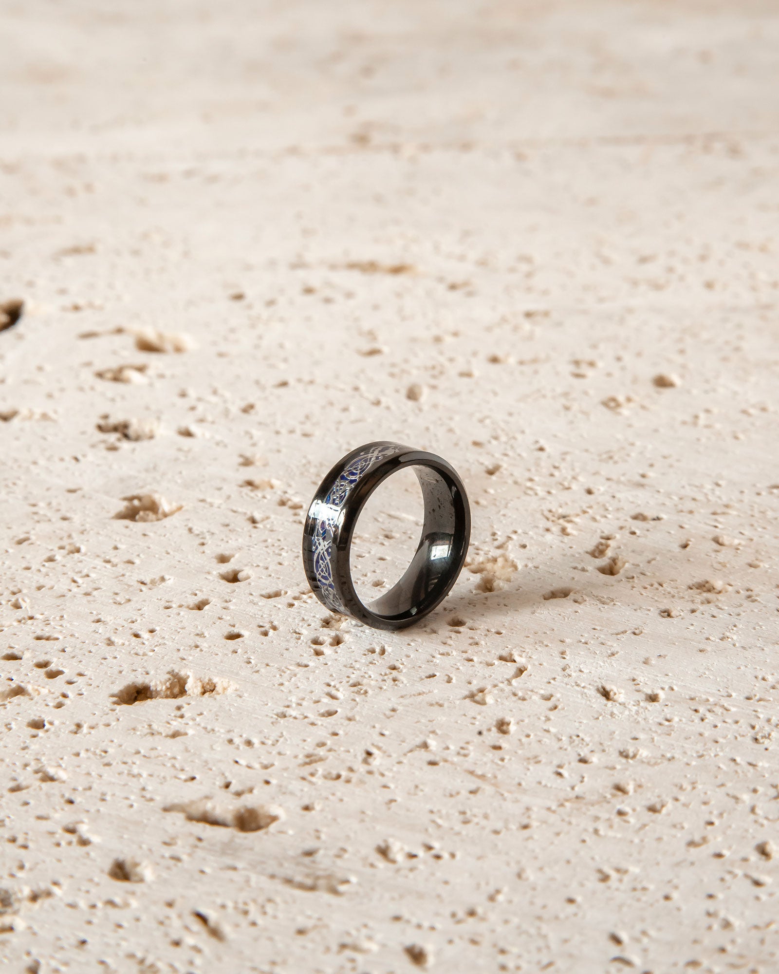 BLACK & SILVER TUNGSTEN RING