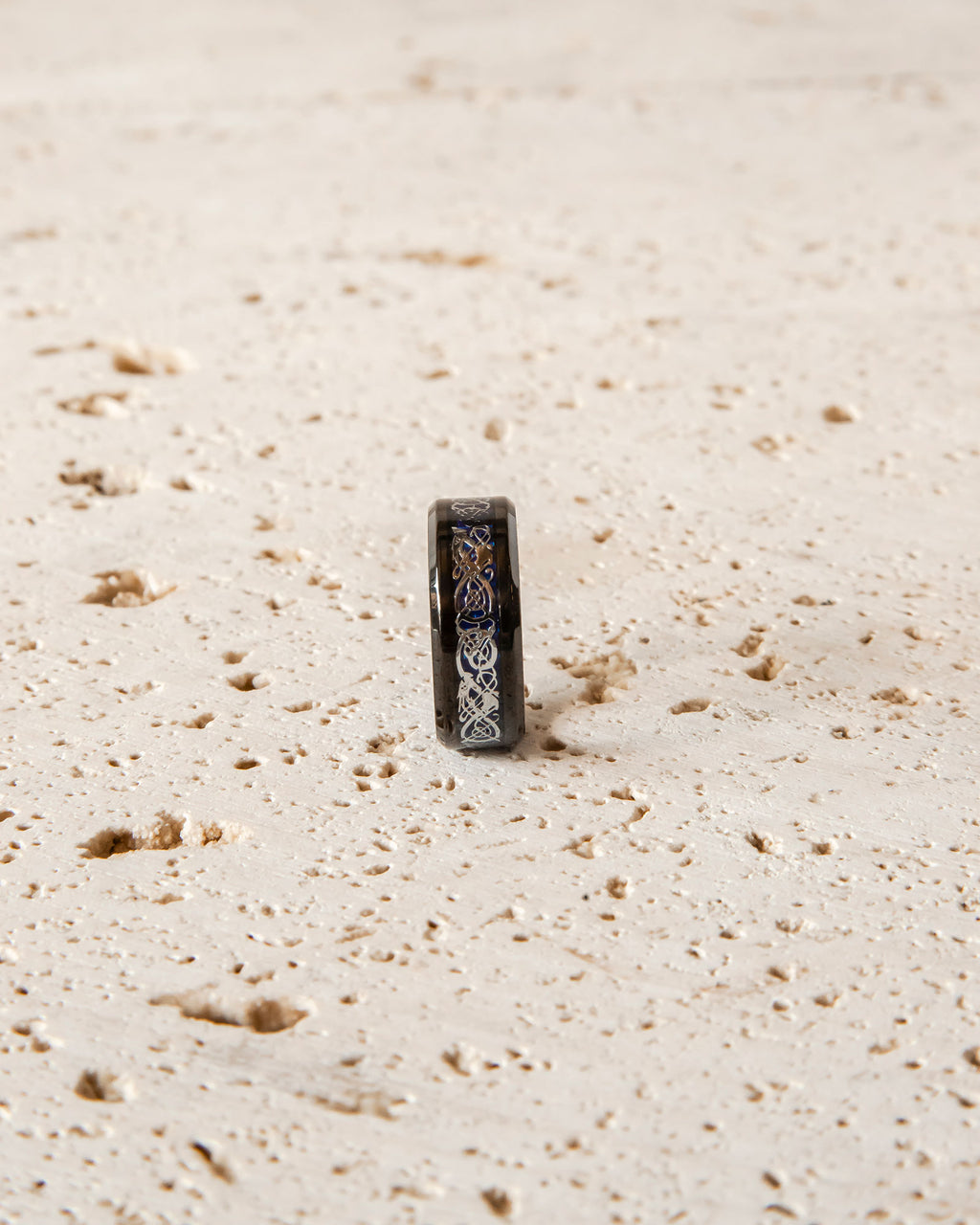 BLACK & SILVER TUNGSTEN RING