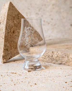 ETCHED WHISKY GLASS WITH GIFT BOX