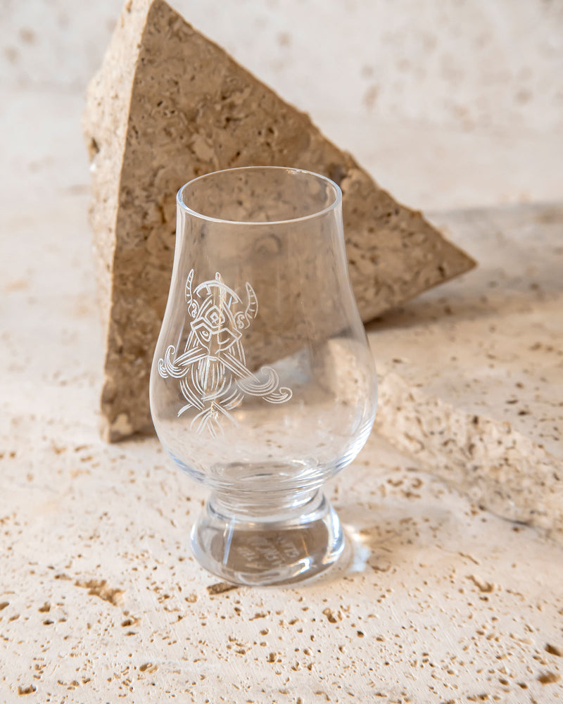 ETCHED WHISKY GLASS WITH GIFT BOX