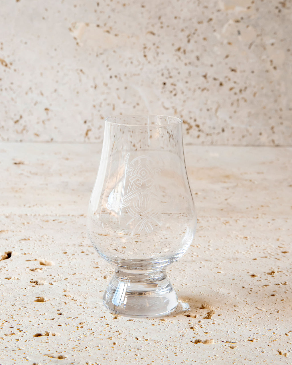 ETCHED WHISKY GLASS WITH GIFT BOX