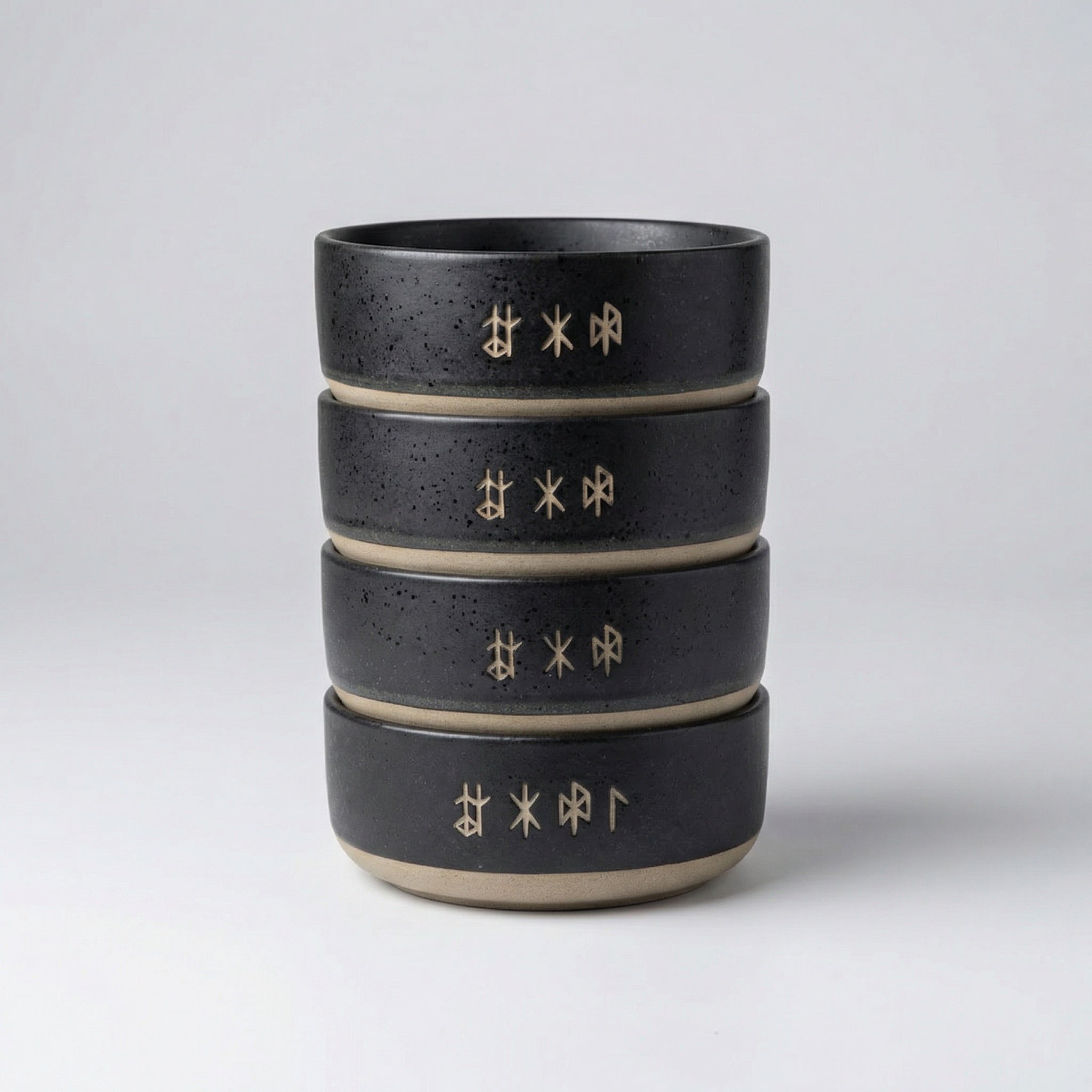 Set of 4 Viking Ceramic Bowl