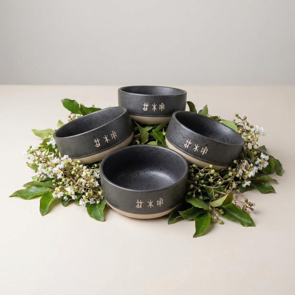 Set of 4 Viking Ceramic Bowl