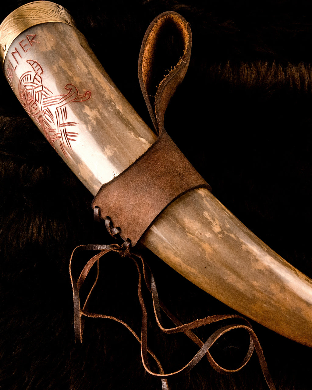 LEATHER HORN HOLSTER