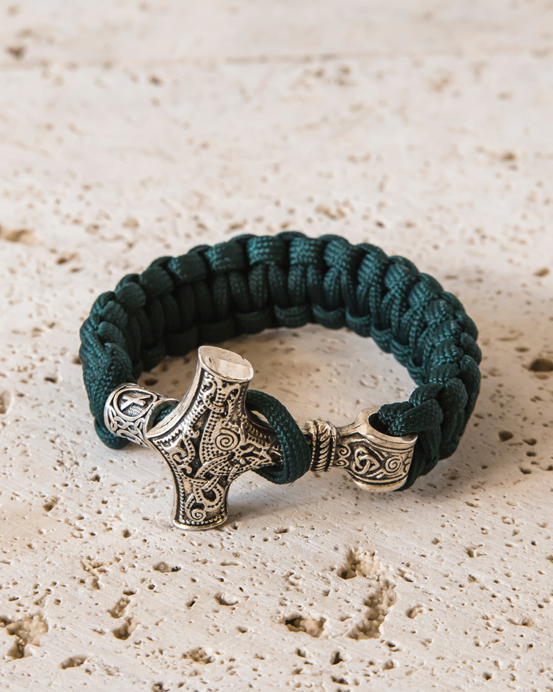 MJØLNER HAMMER BRACELET - GREEN