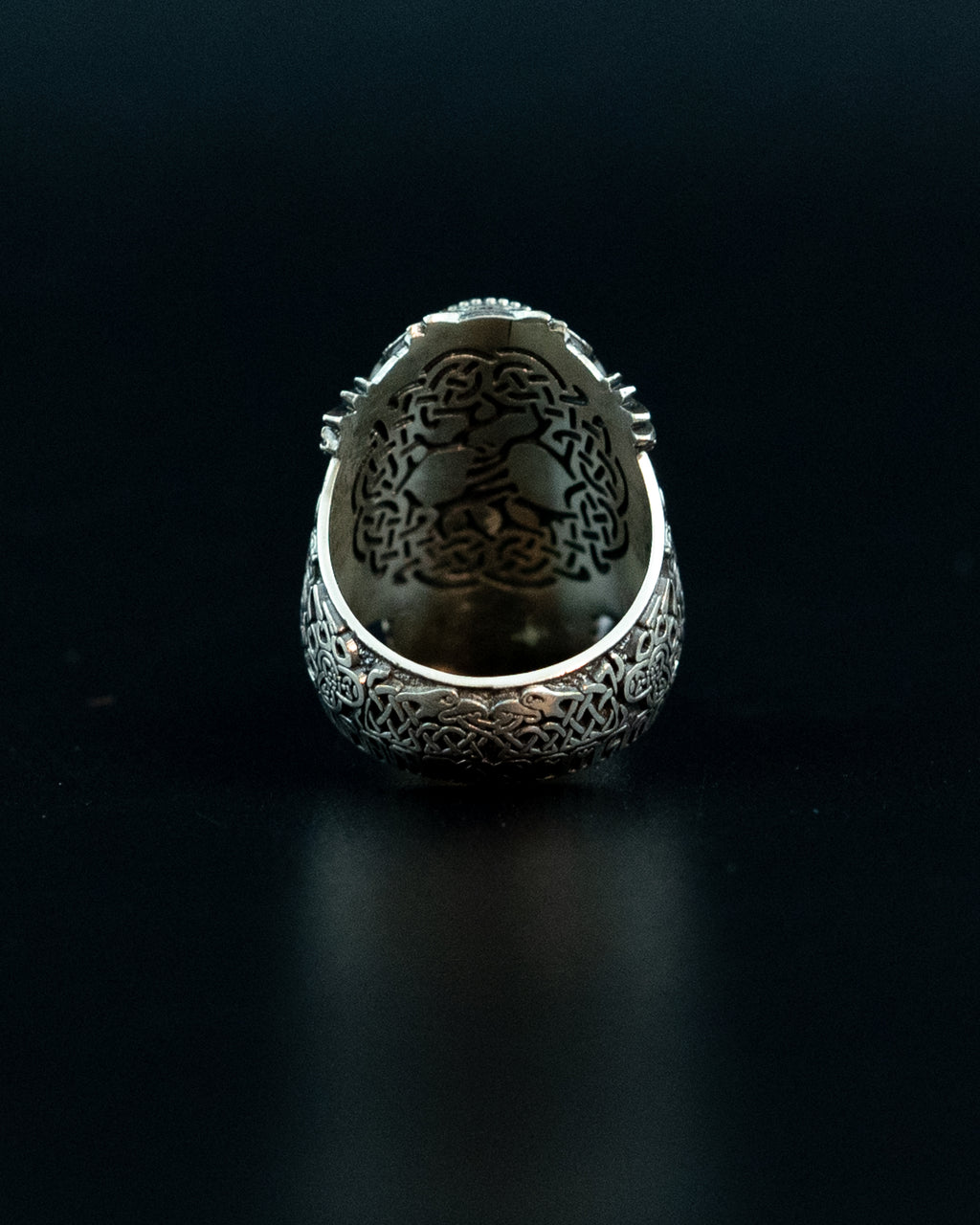ODIN - GOD OF WAR RING WITH SAPPHIRE