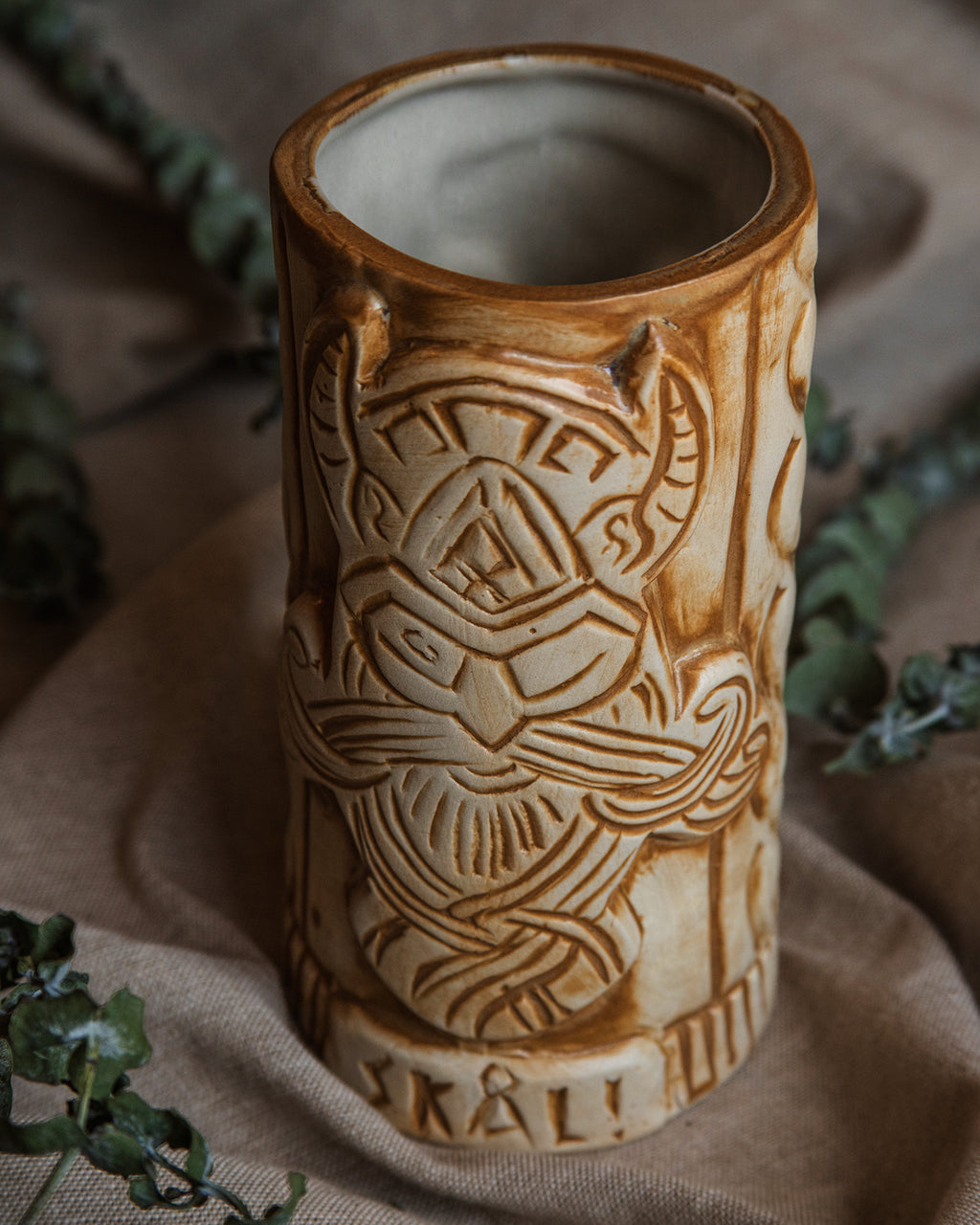 HANDMADE VIKING TIKI MUG