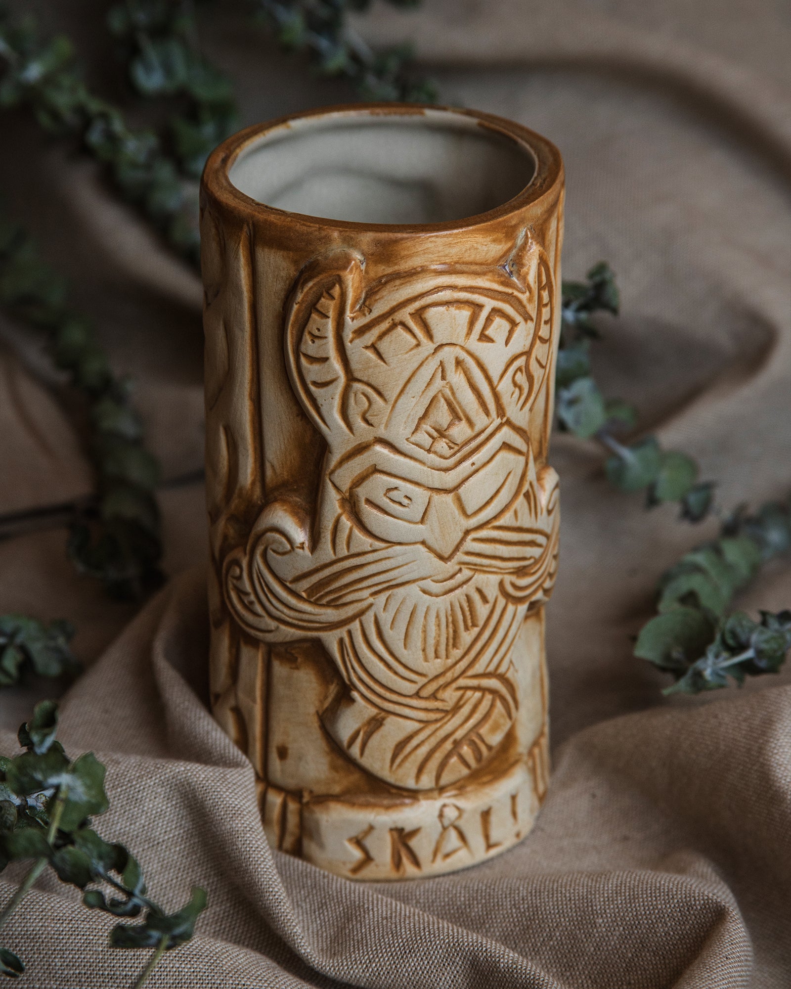 HANDMADE VIKING TIKI MUG